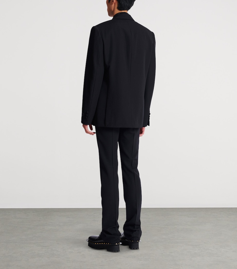 Wool Embellished Blazer EAP NOIR/NOIR Image 8