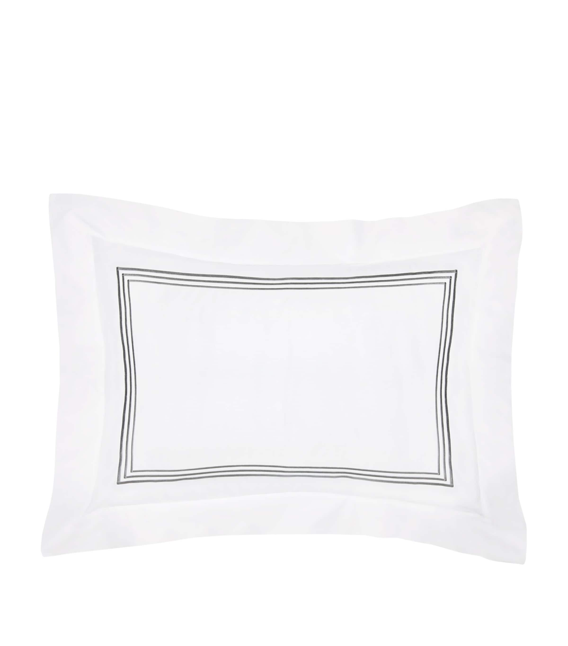 Pratesi Tre Righe Pillowcase In Grey