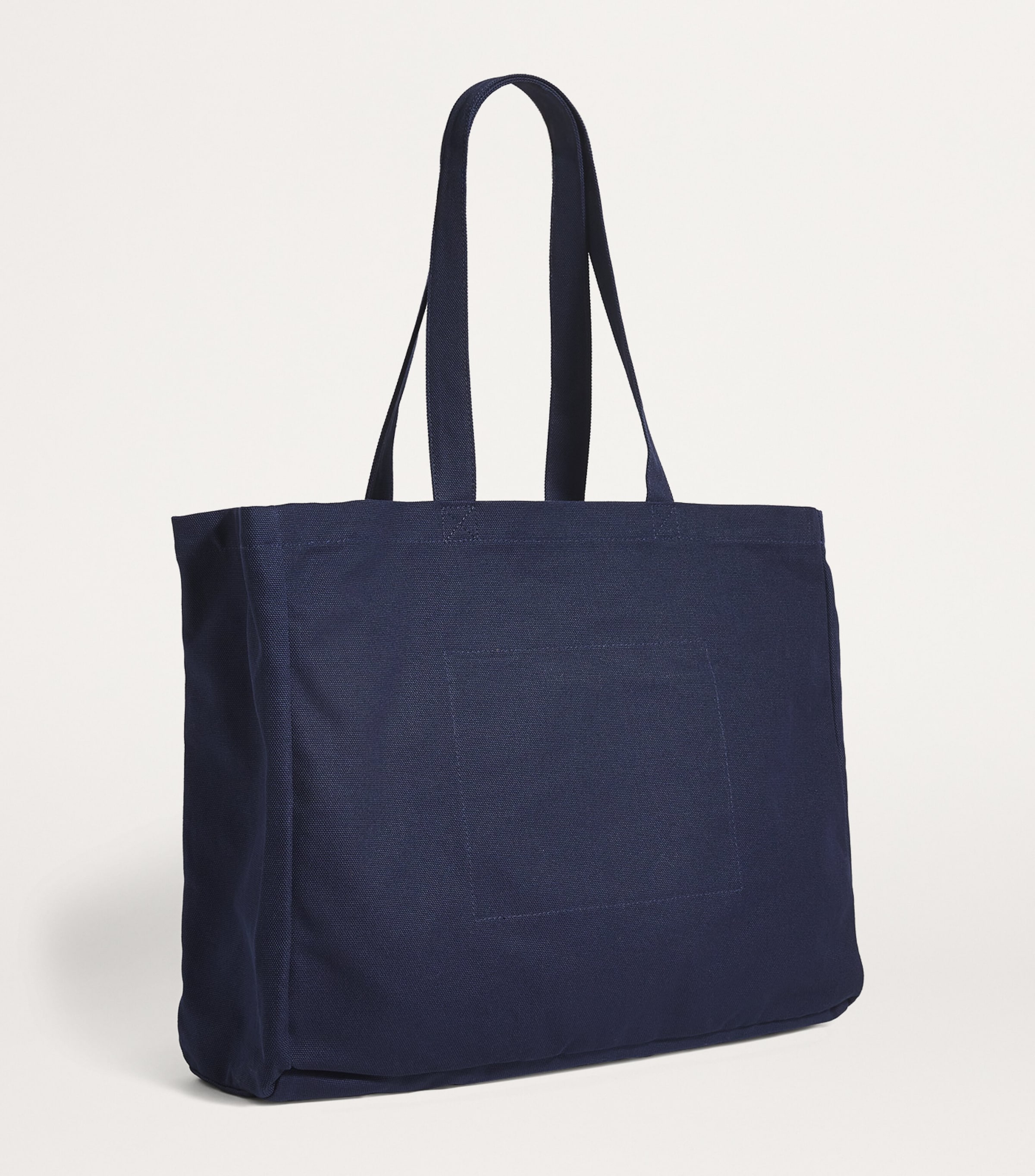 Cotton Logo Tote Bag NAVY Image 3