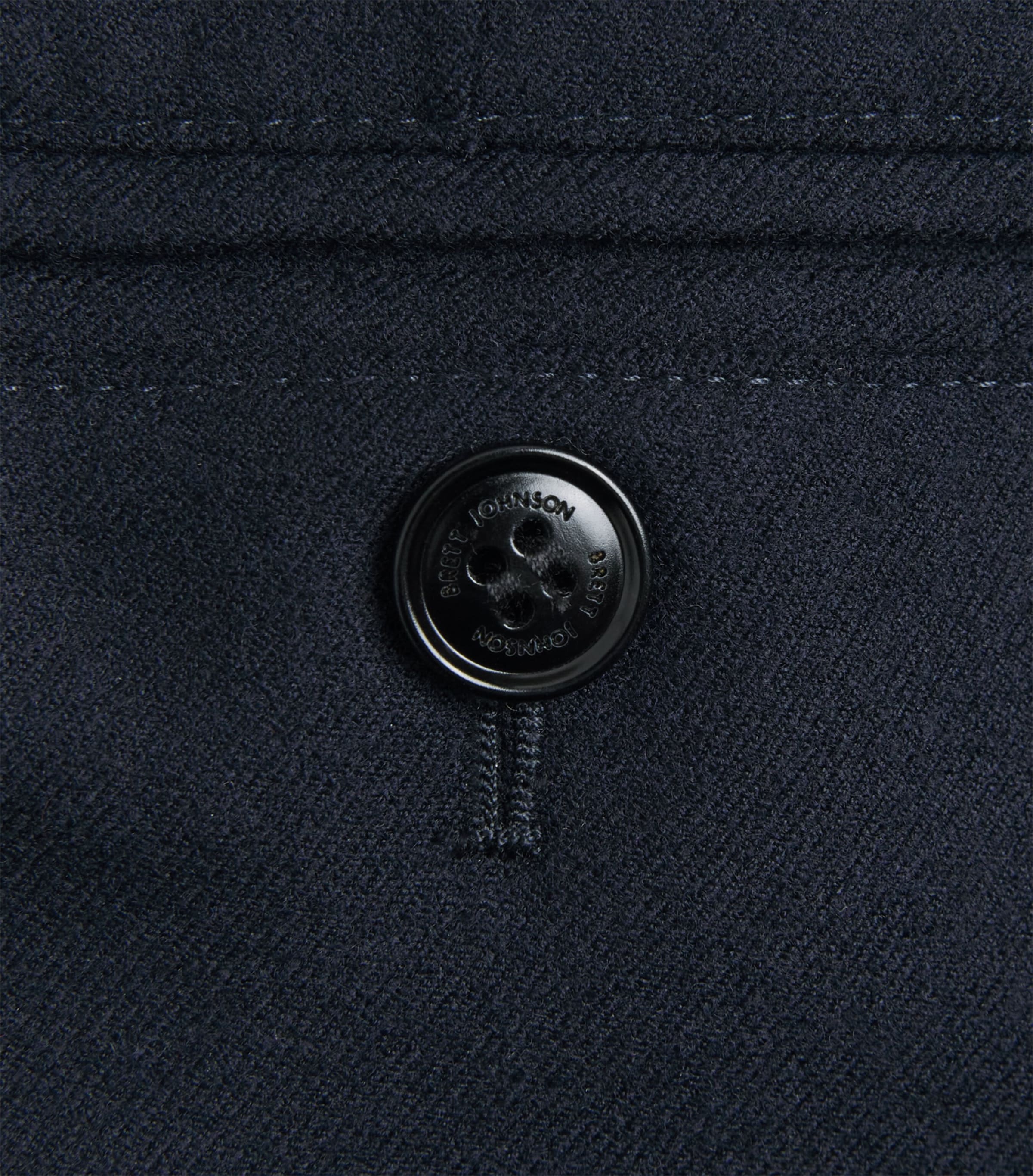 Brett Johnson Mens Wool-Blend Drawstring Sweatpants Navy Image 6