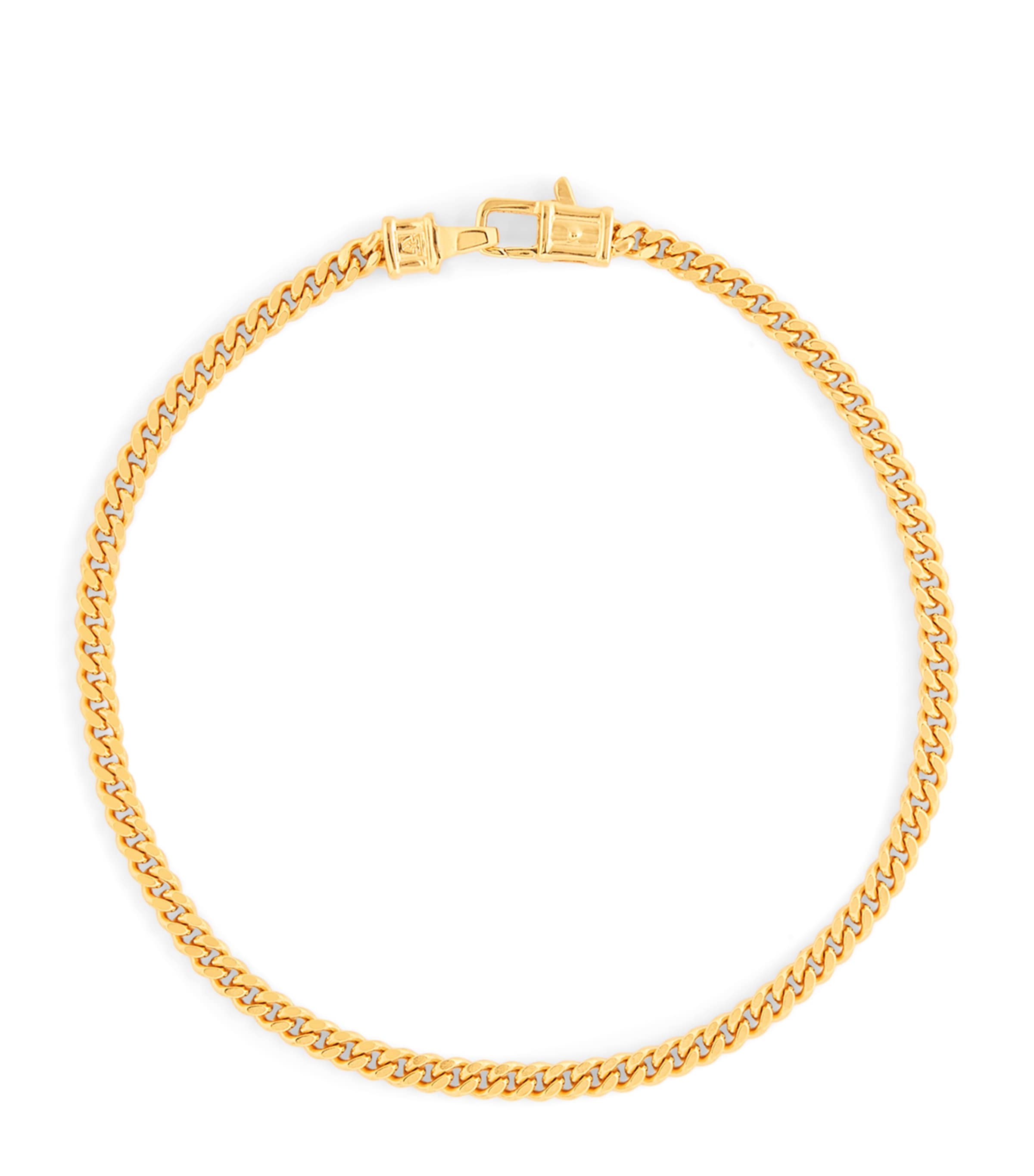 Shop Tom Wood Medium Gold-plated Curb Chain Bracelet