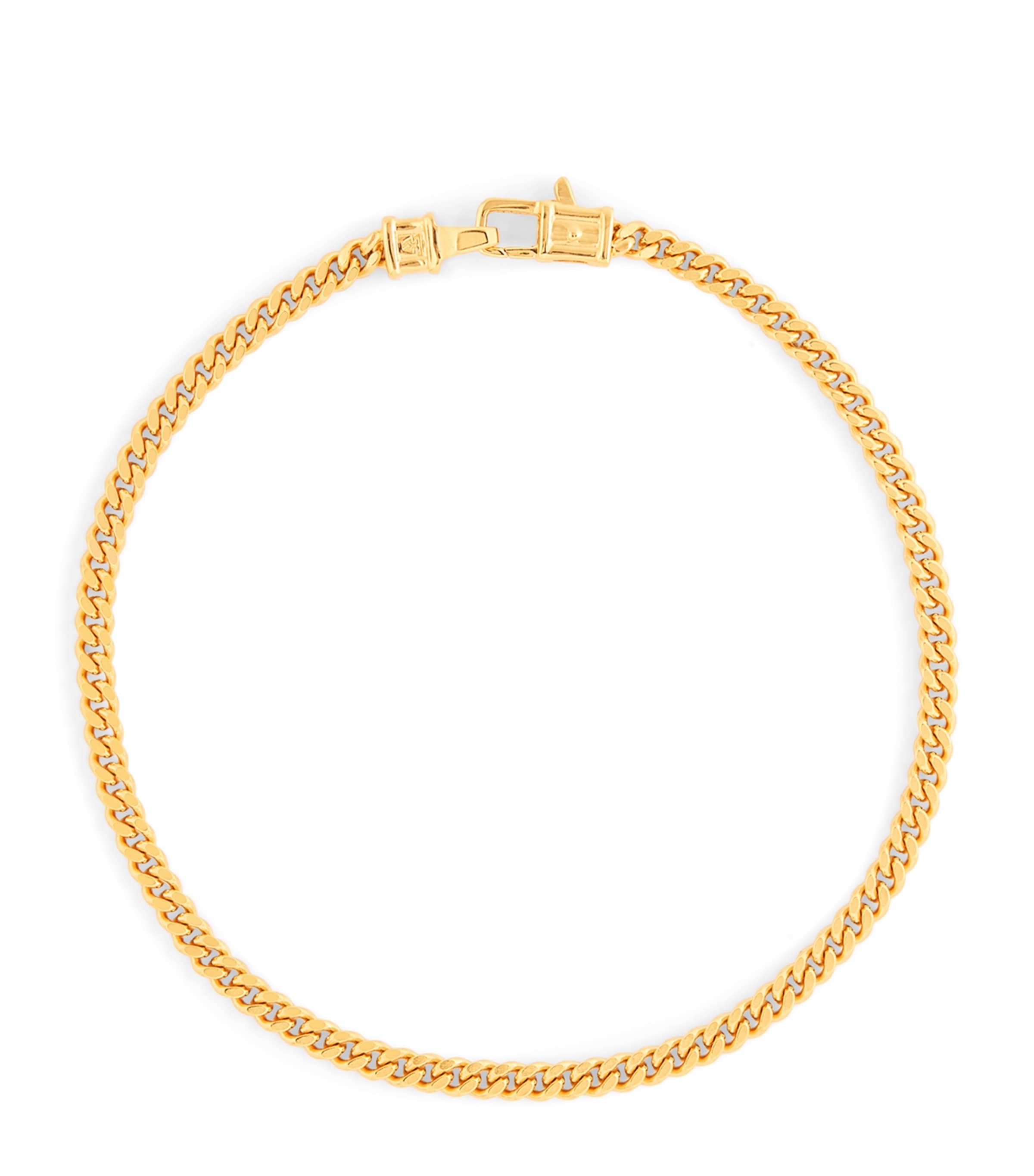 Tom Wood Medium Gold-Plated Curb Chain Bracelet | Fashion Jewellery | Bracelets | Men Accessories | Jewellery
