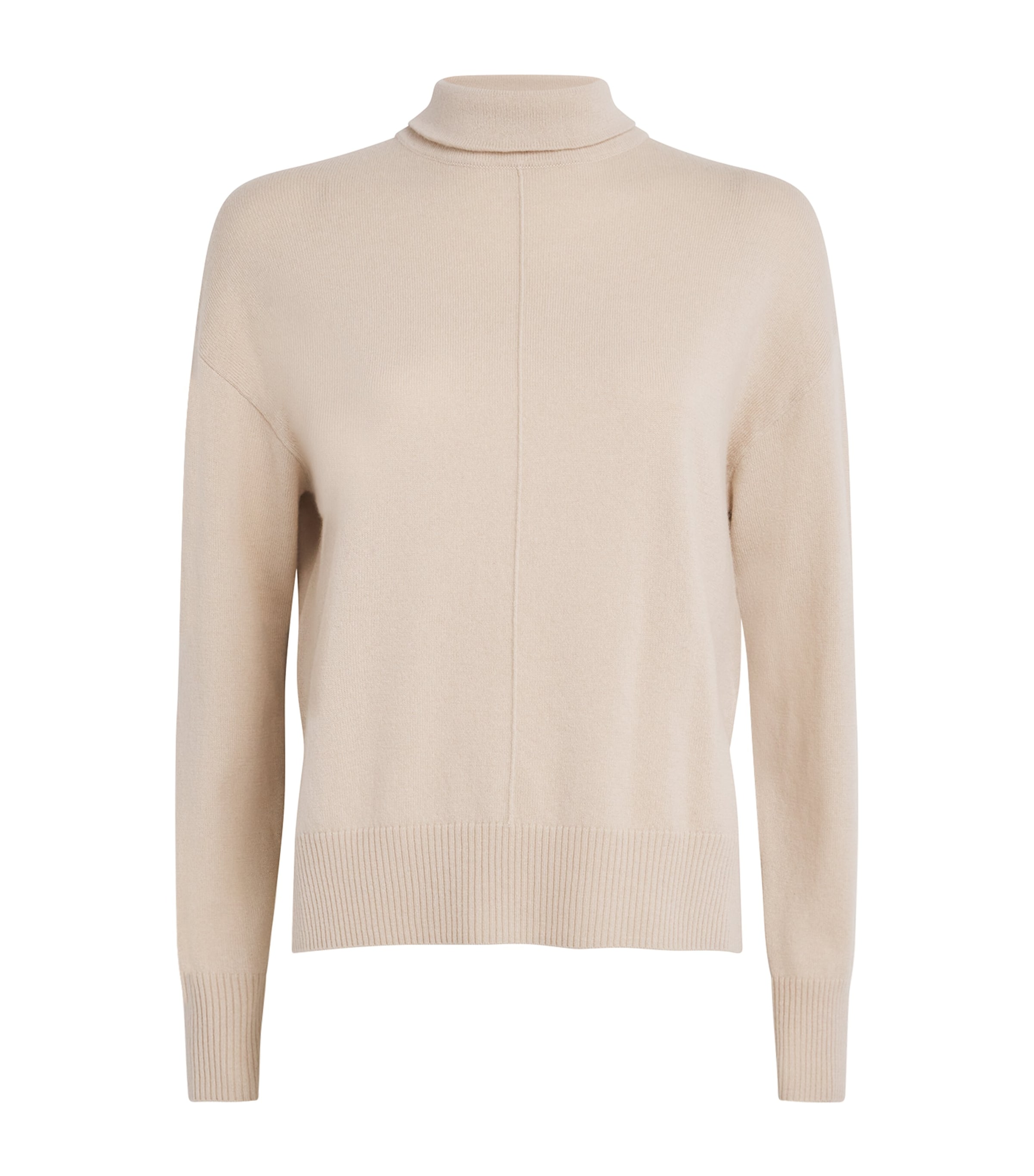 Weekend Max Mara Wool-cashmere Roll-neck Sweater In Neutral
