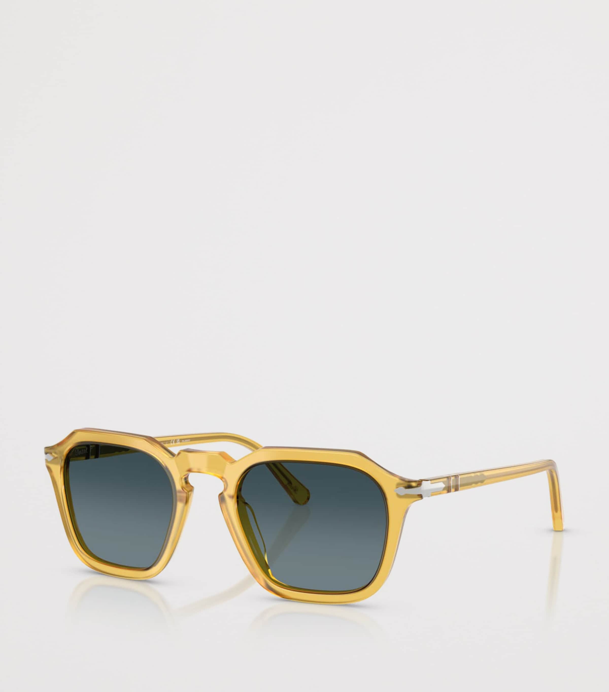 Persol Acetate Square Sunglasses Beige Image 2
