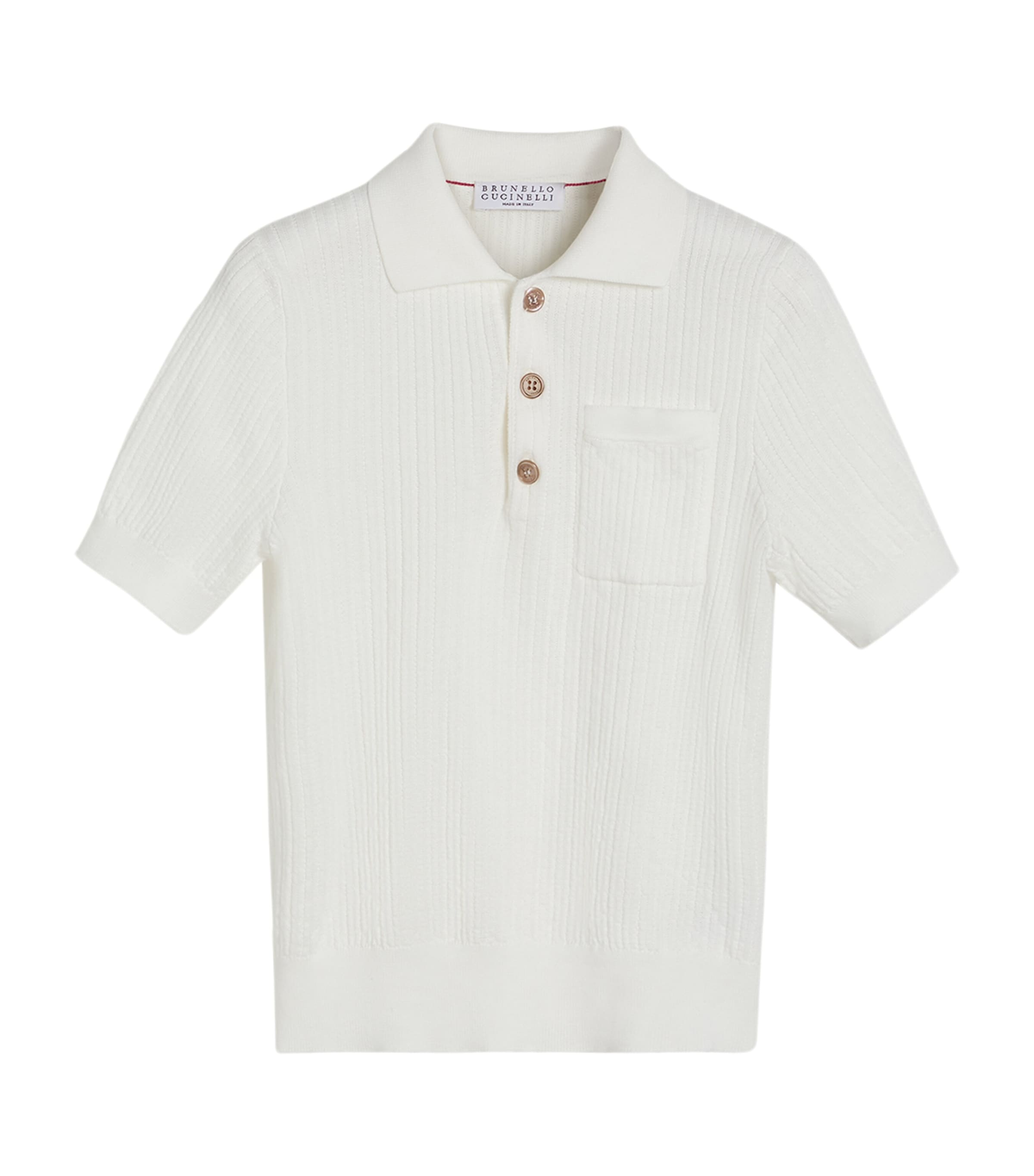 Brunello Cucinelli Kids Cotton Polo Sweater (4-6 Years) Image 1