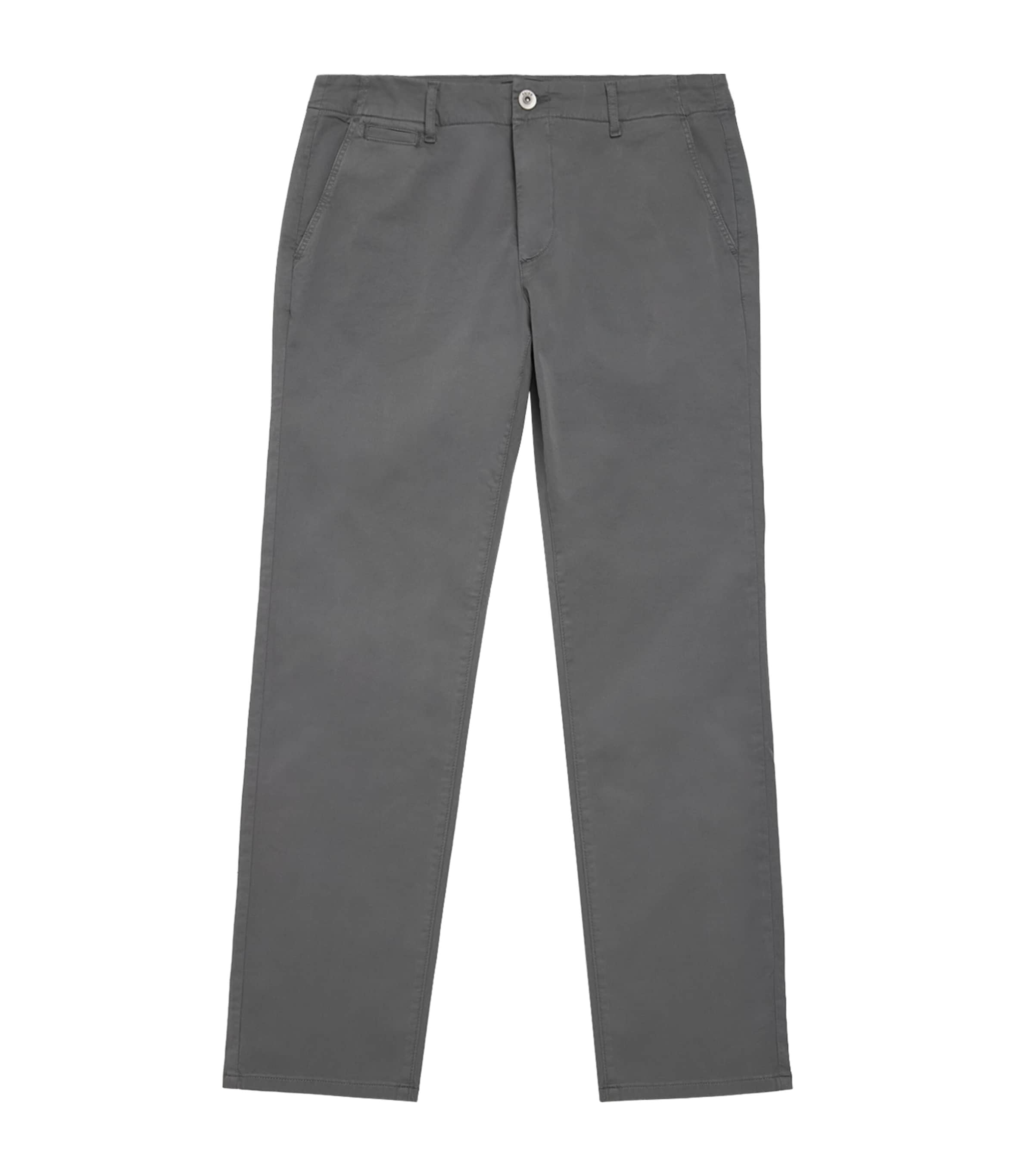 Paige Stretch-cotton Vincent Chinos In Grey