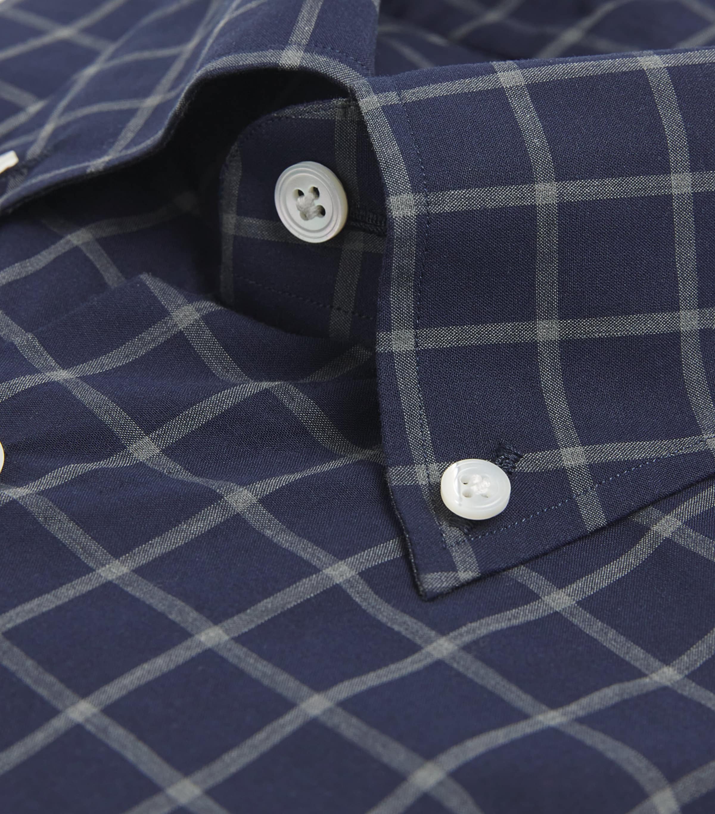 Cotton Check Shirt NAVY CHECK Image 5