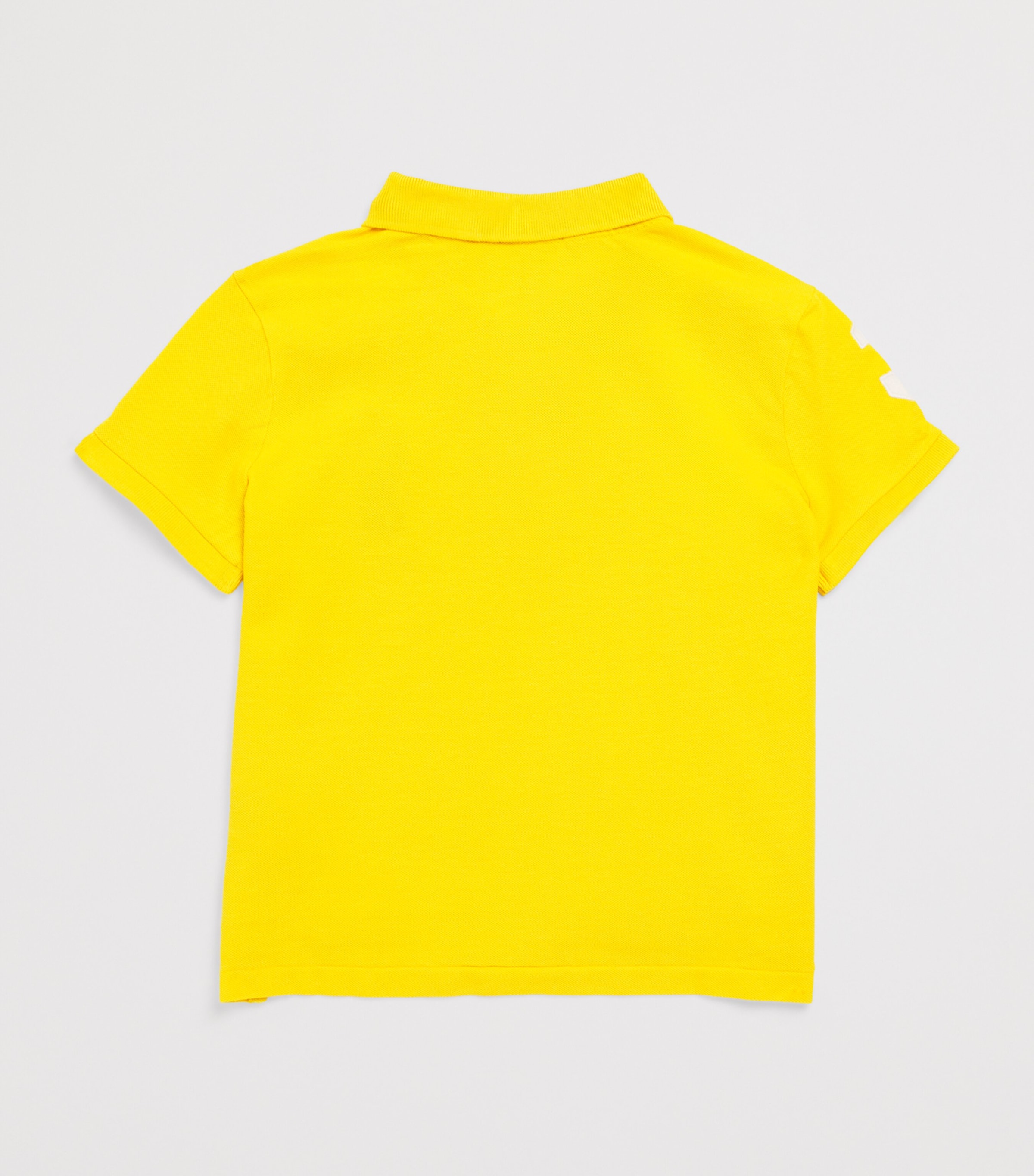 Cotton Big Pony Polo Shirt (7-14 Years) YELLOW Image 2