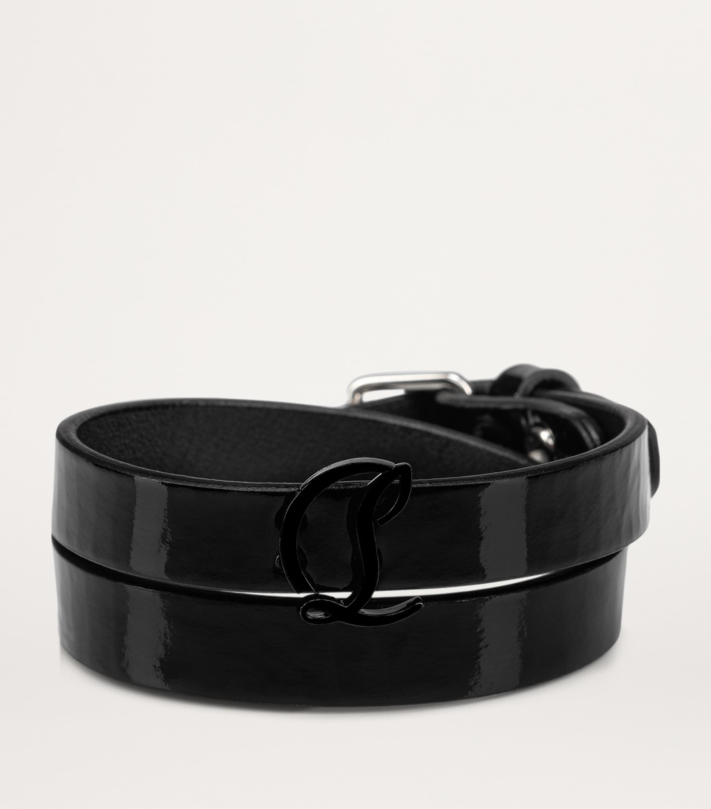 Christian Louboutin CL Logo braceletロゴ レザー ブレスレット Christian Louboutin CL Logo Leather Bracelet | Harrods US