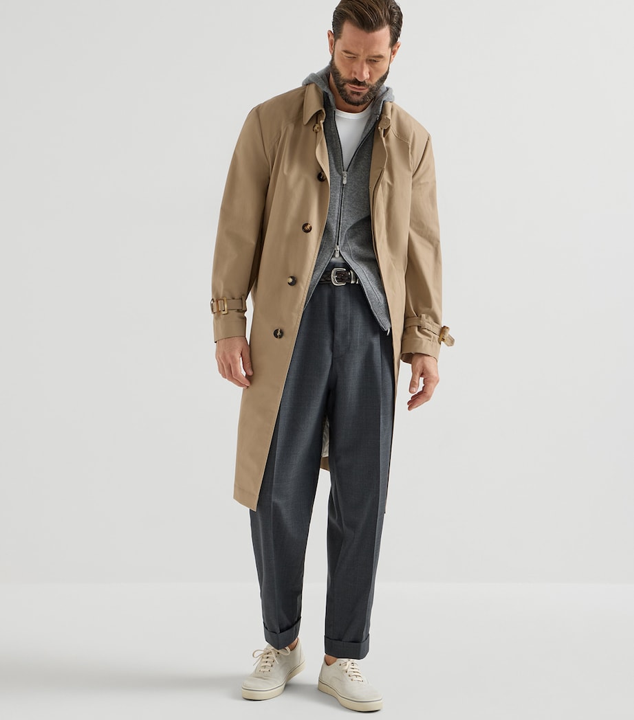 Brunello Cucinelli Mens Cashmere Zip-Up Hoodie Image 4