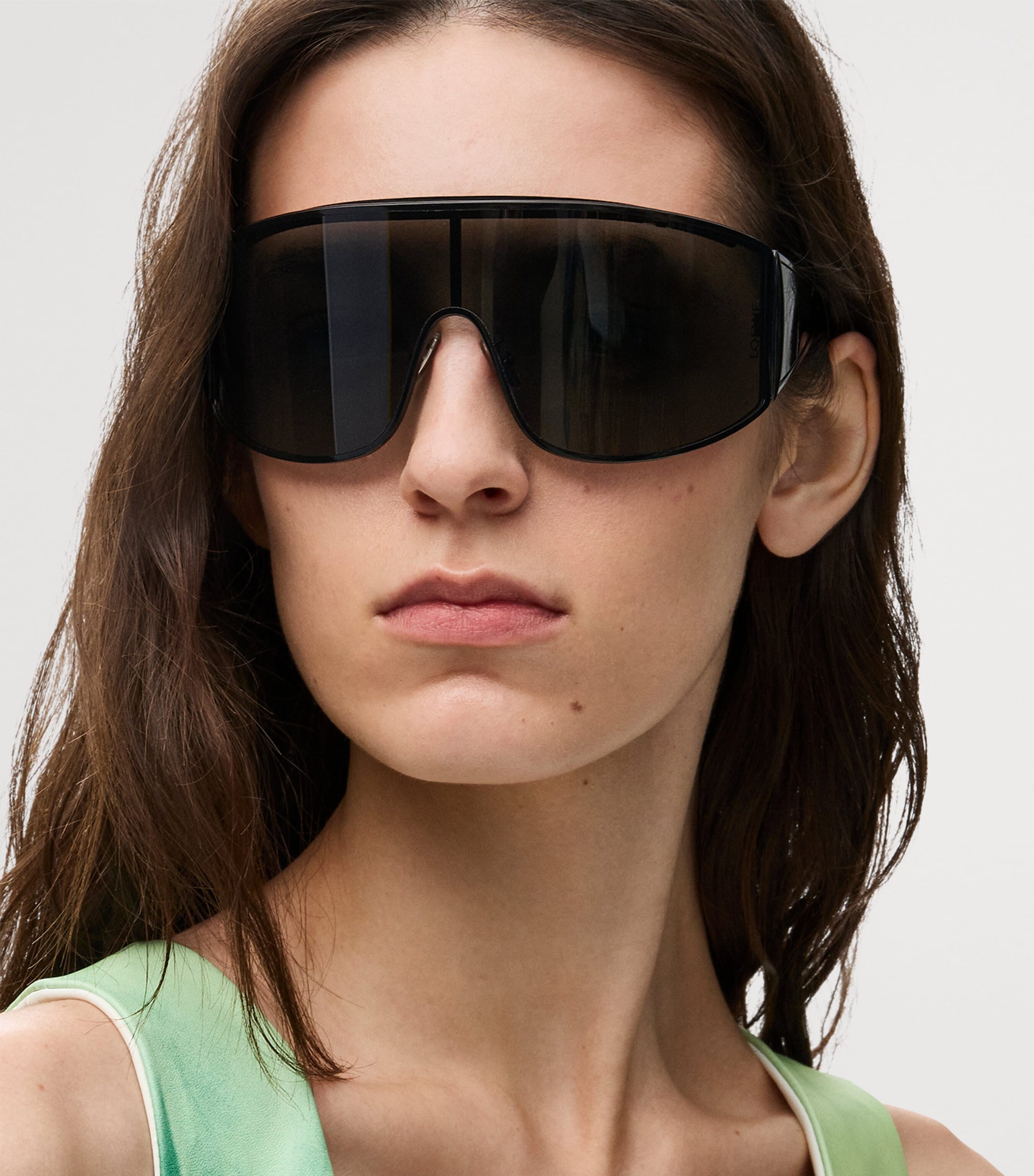 LOEWE Metal Speed Shield Sunglasses Black Image 2