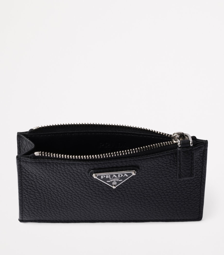 Grained Leather Triangle Card Holder F0002 Image 2