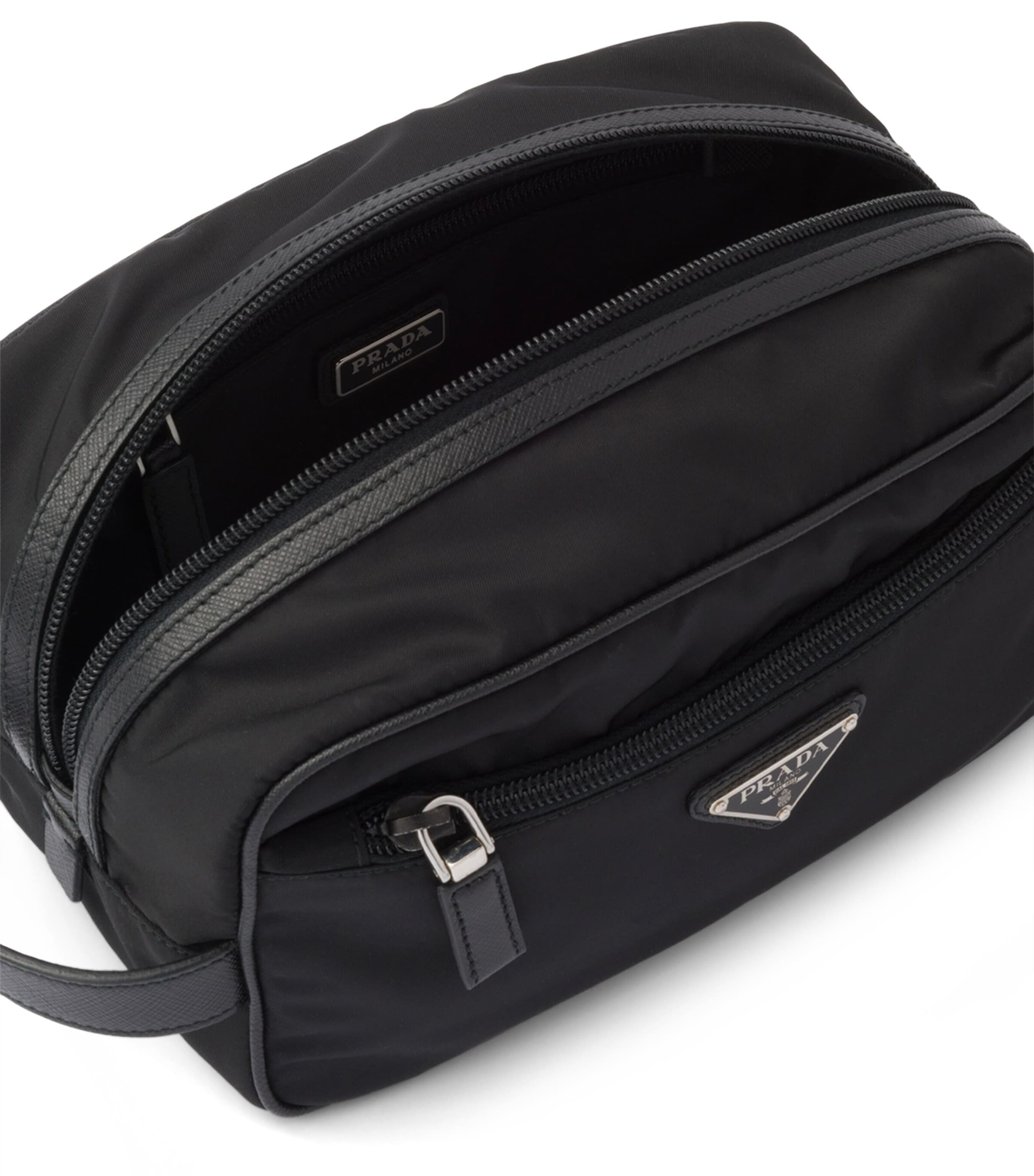 Prada Re-Nylon and Saffiano Leather Wash Bag Image 4