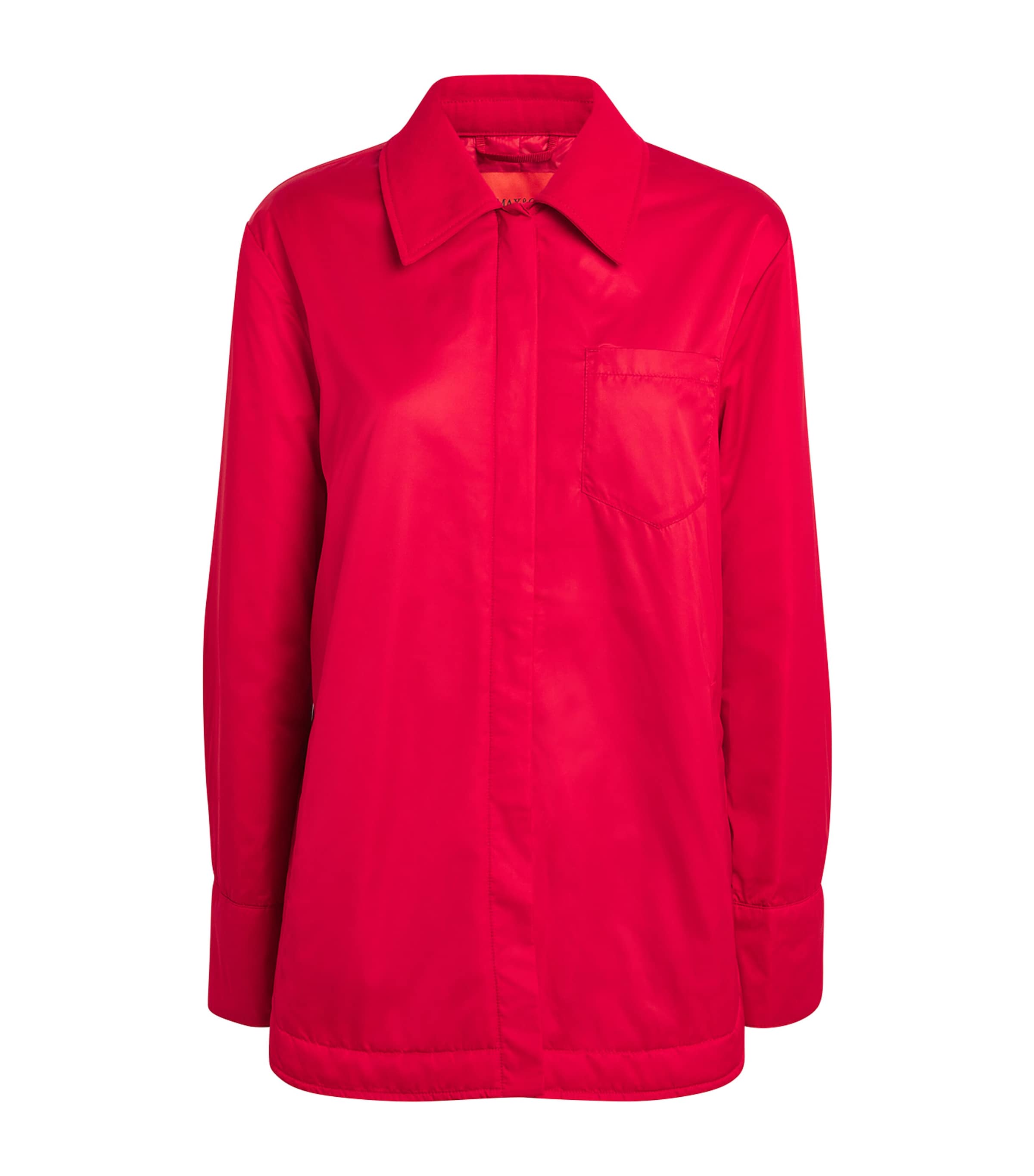 MAX&Co. Womens Padded Shirt Jacket Red Image 1