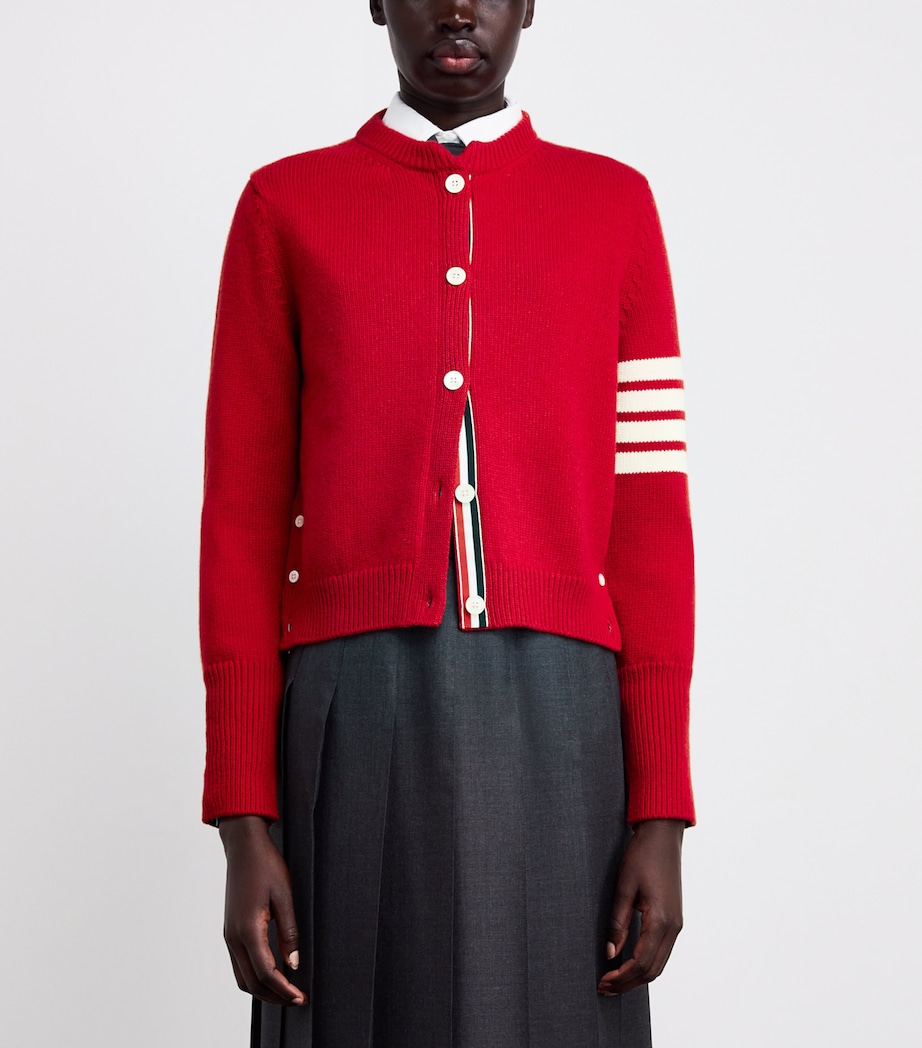 Virgin Wool Hector Cardigan RED Image 3