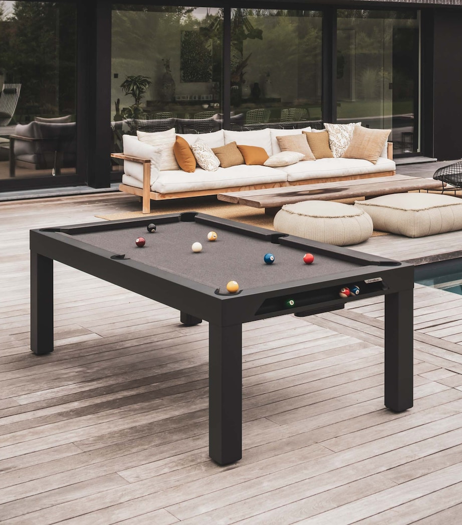 Cornilleau Classic Outdoor Pool Table Wht Mott/light Grey Image 3