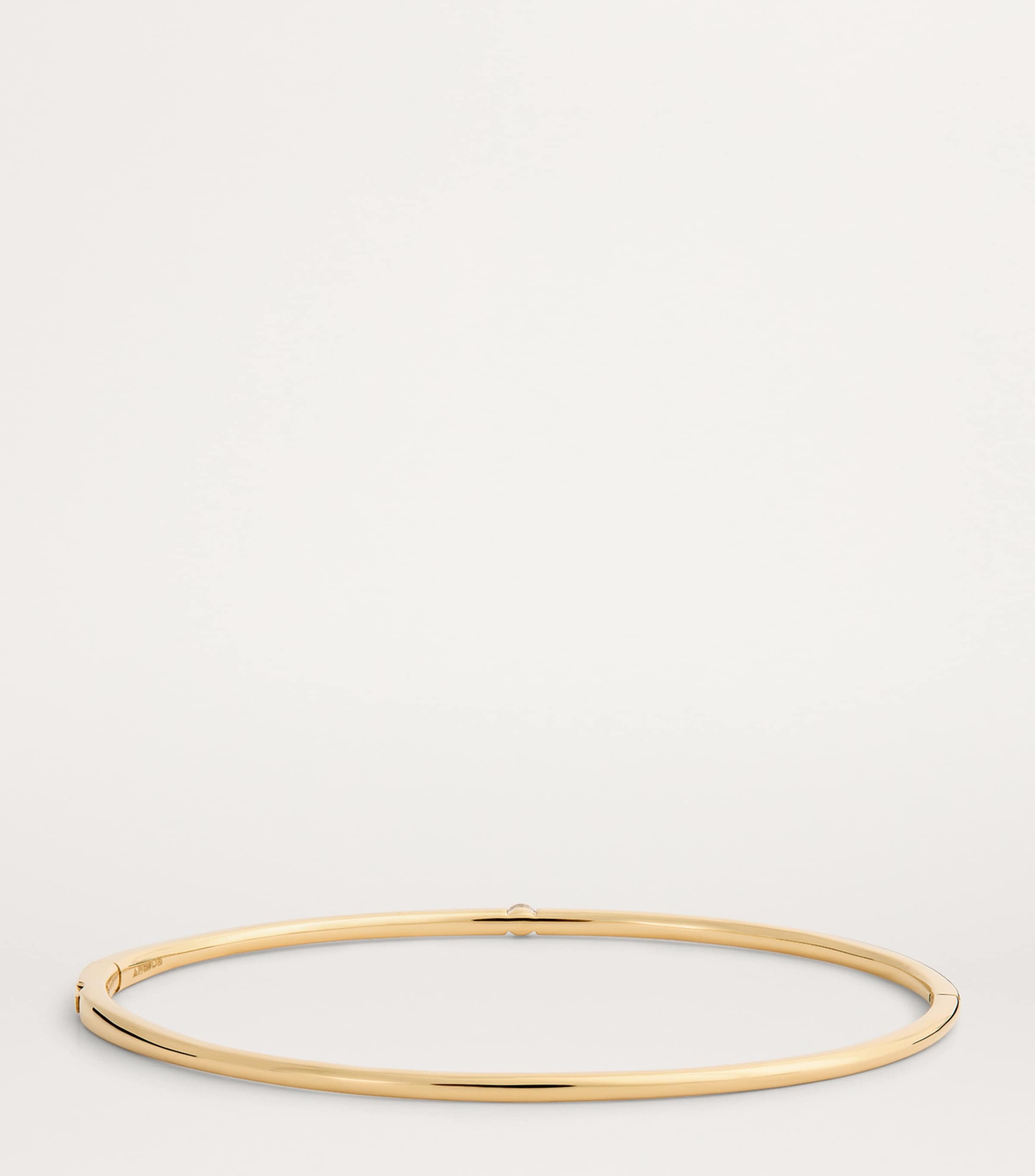 Small Yellow Gold and Diamond Zeus Bangle YELLOW GOLD Image 3
