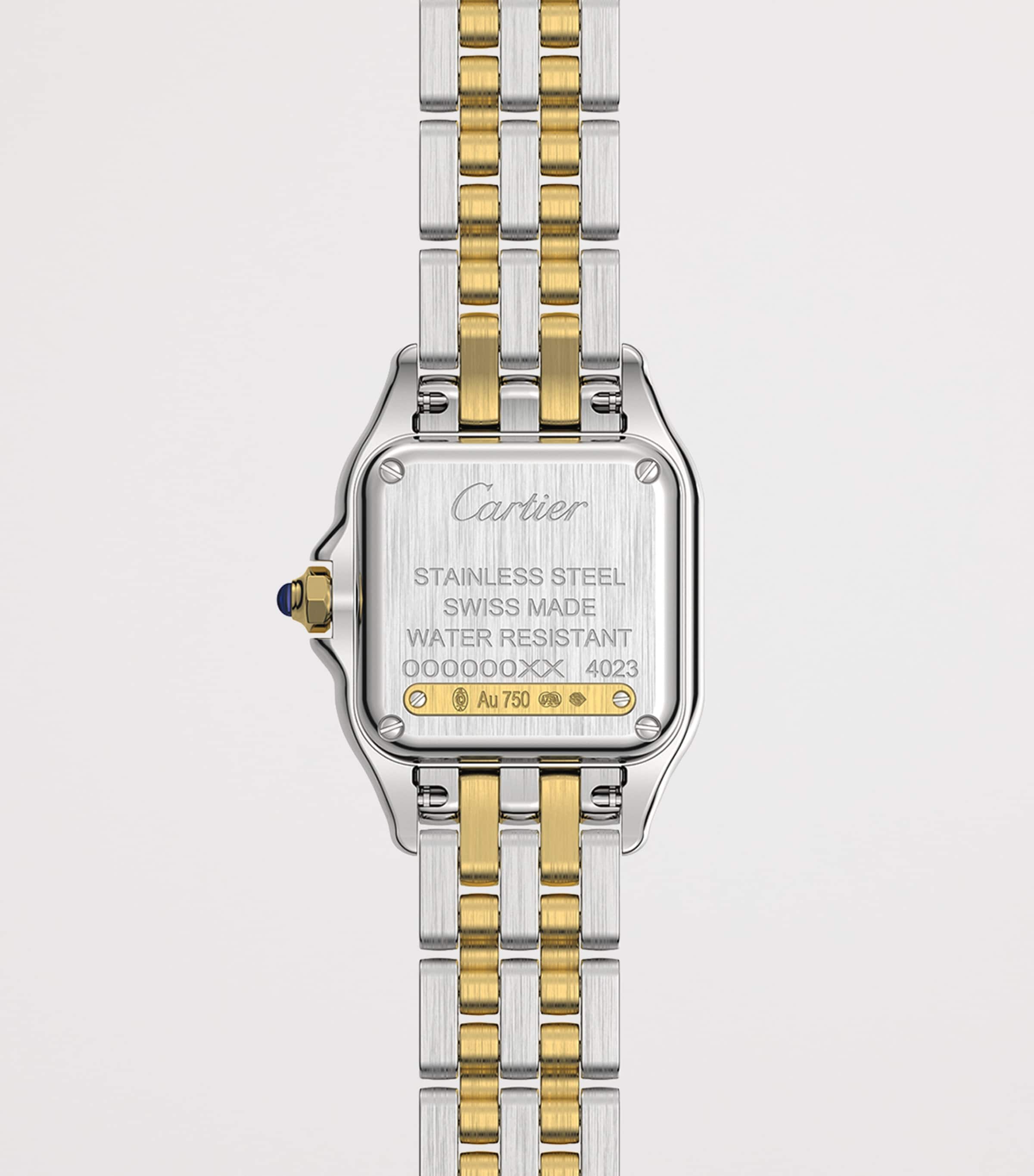 Cartier Small Yellow Gold and Stainless Steel Panthère de Cartier Watch 23mm Silver Image 3