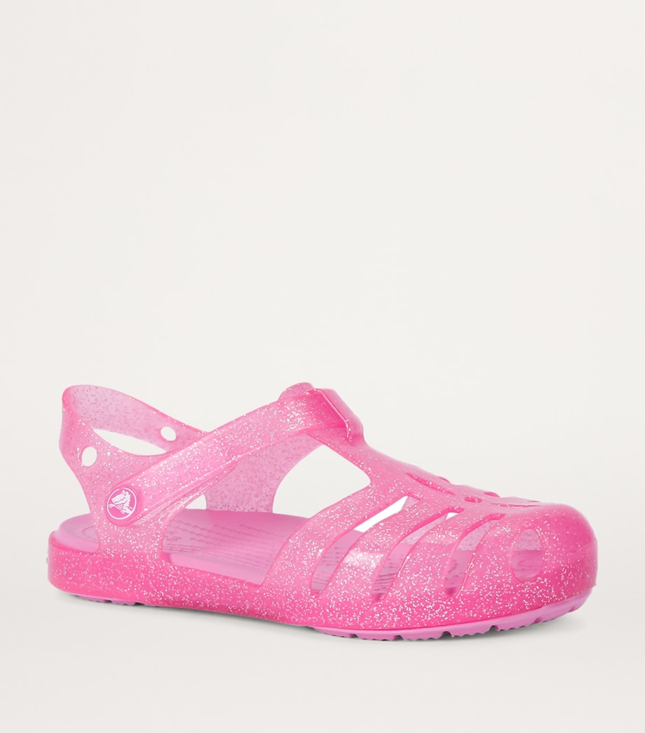 CROCS KIDS Glitter Isabella Charm Sandals Pink Image 3