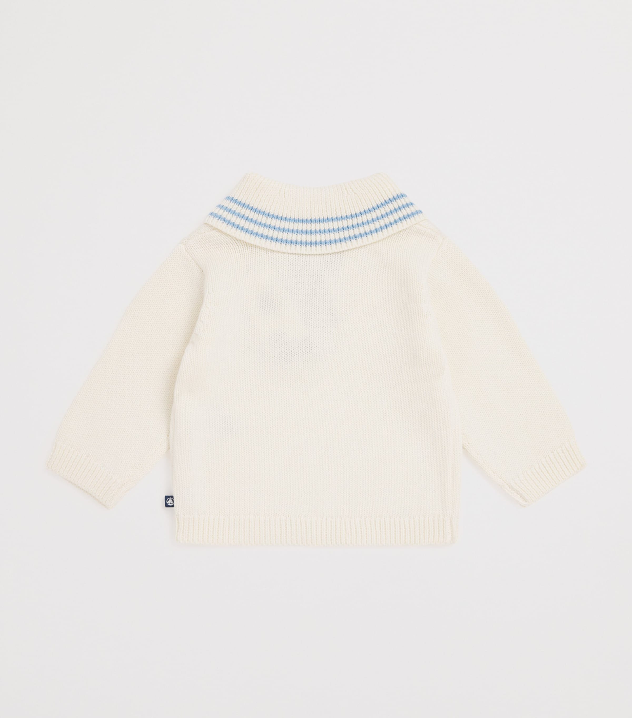 Cotton Stripe Sweater (6-24 Months) MILK Image 2