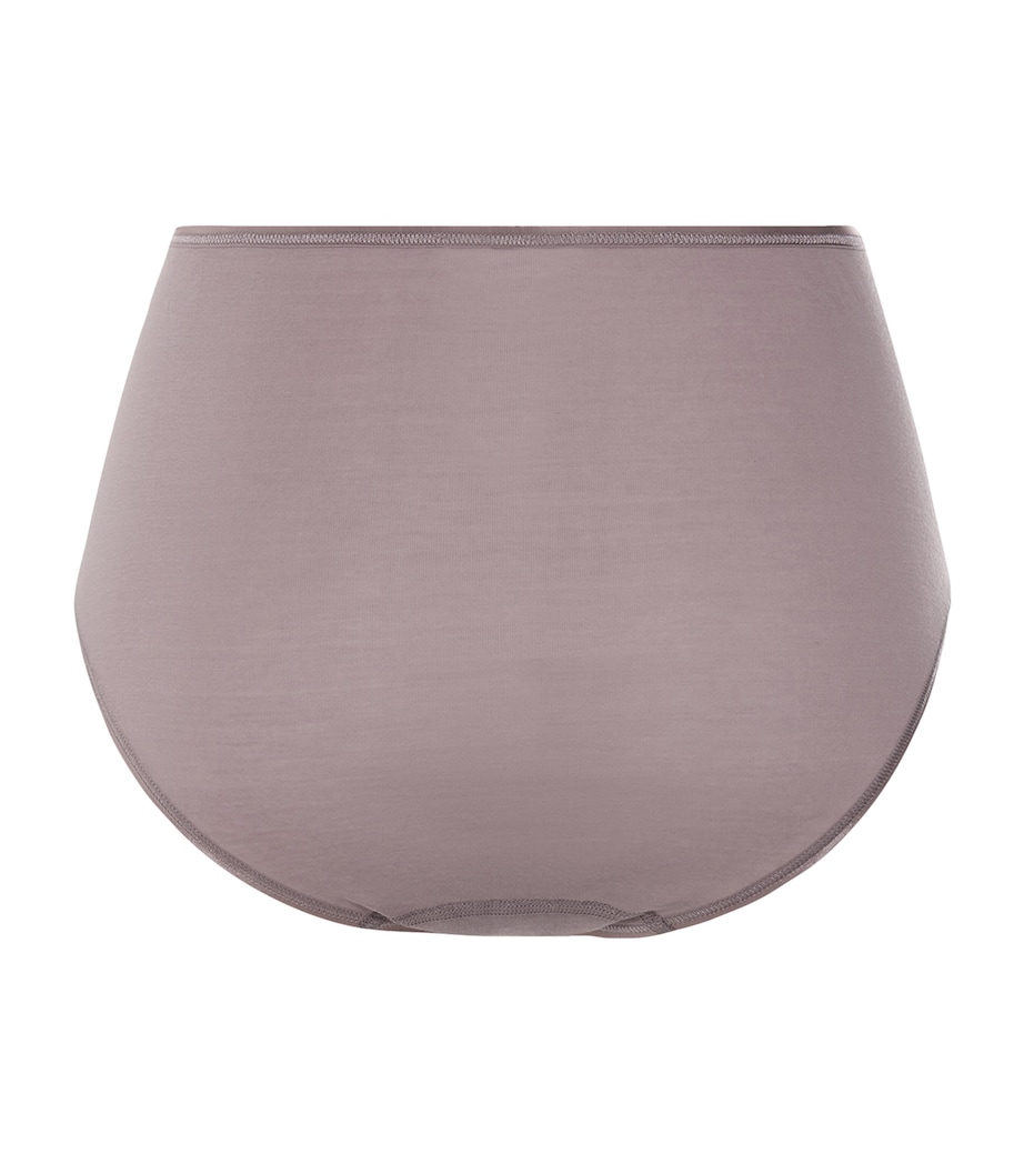 Hanro Womens Cotton Maxi Briefs Stormy Rose Image 3