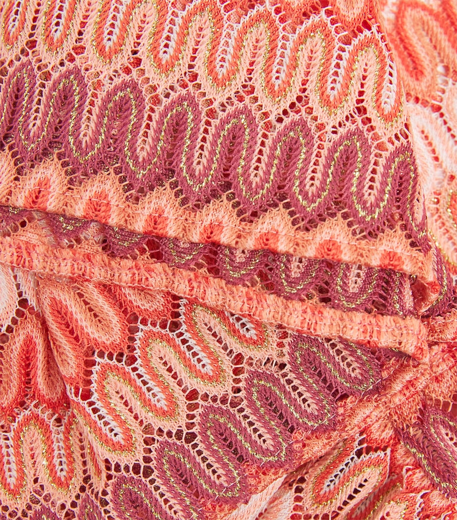 Ruffled Dress CORAL / GOLD Image 3