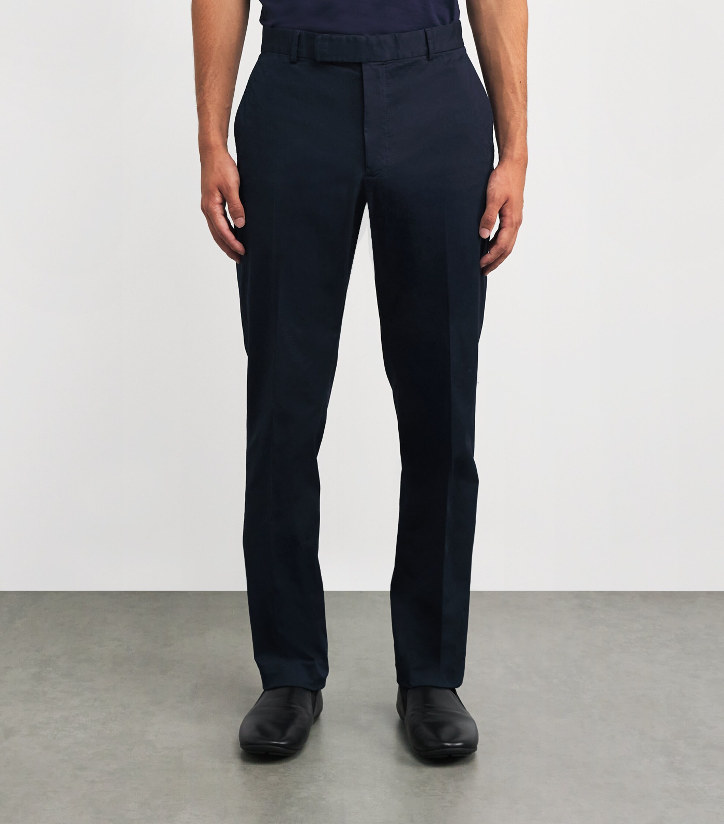 Stretch-Cotton Eaton Chinos  CHAIRMAN NAVY Image 3