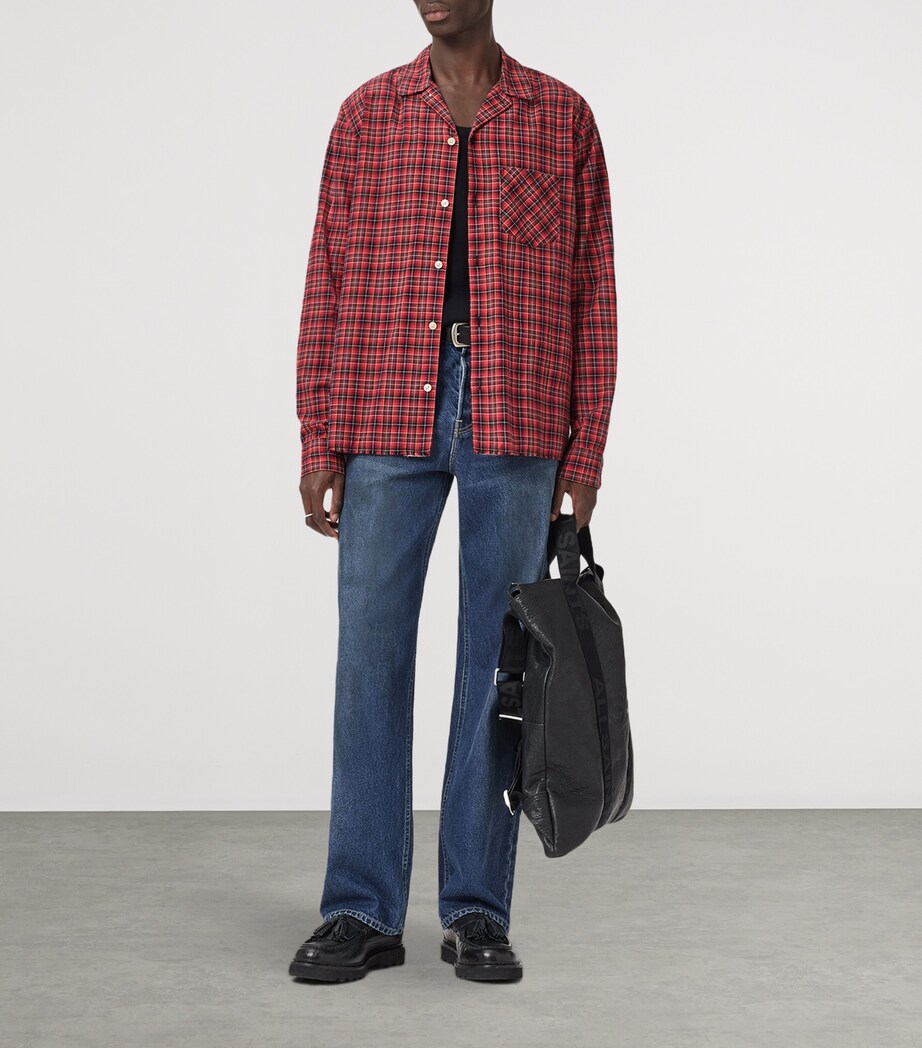 Check Felix Shirt CLARET RED Image 3