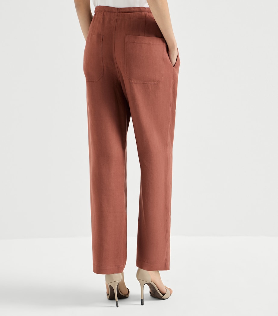 Twill Drawstring Trousers C4182 Image 5