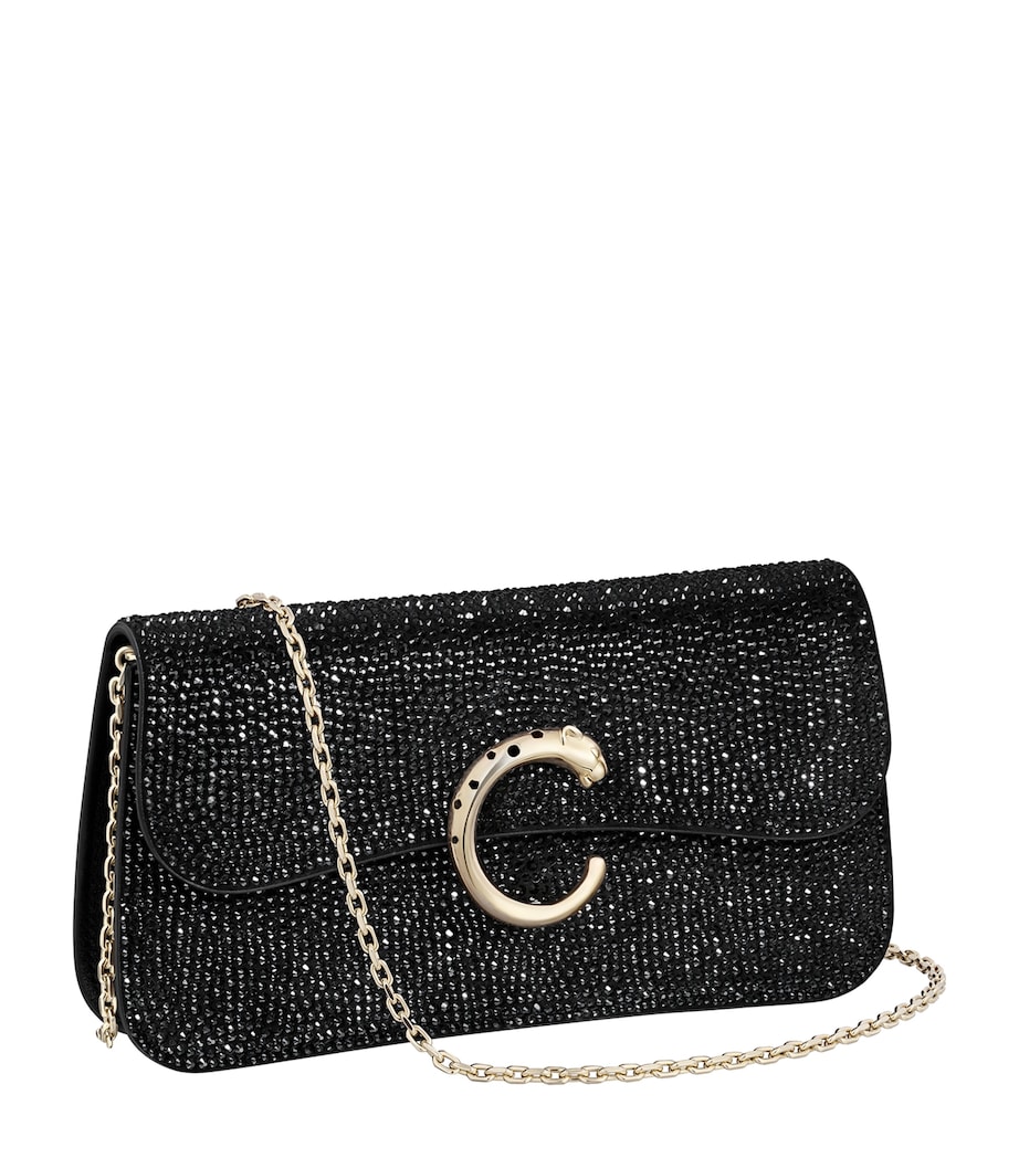 Mini Embellished Panthère de Cartier Cross-Body Bag BLACK Image 1