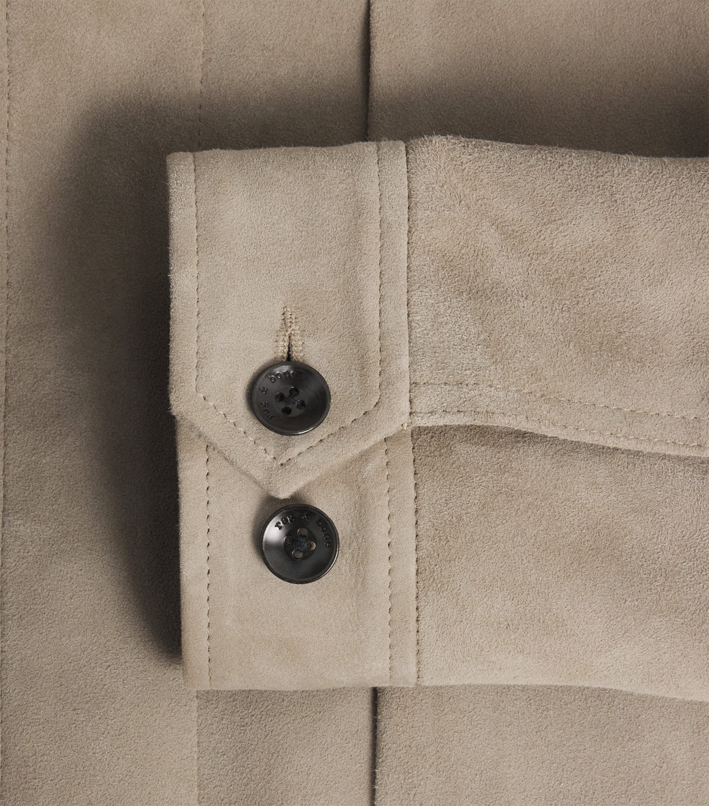 Suede Panneled Jacket MINK Image 6