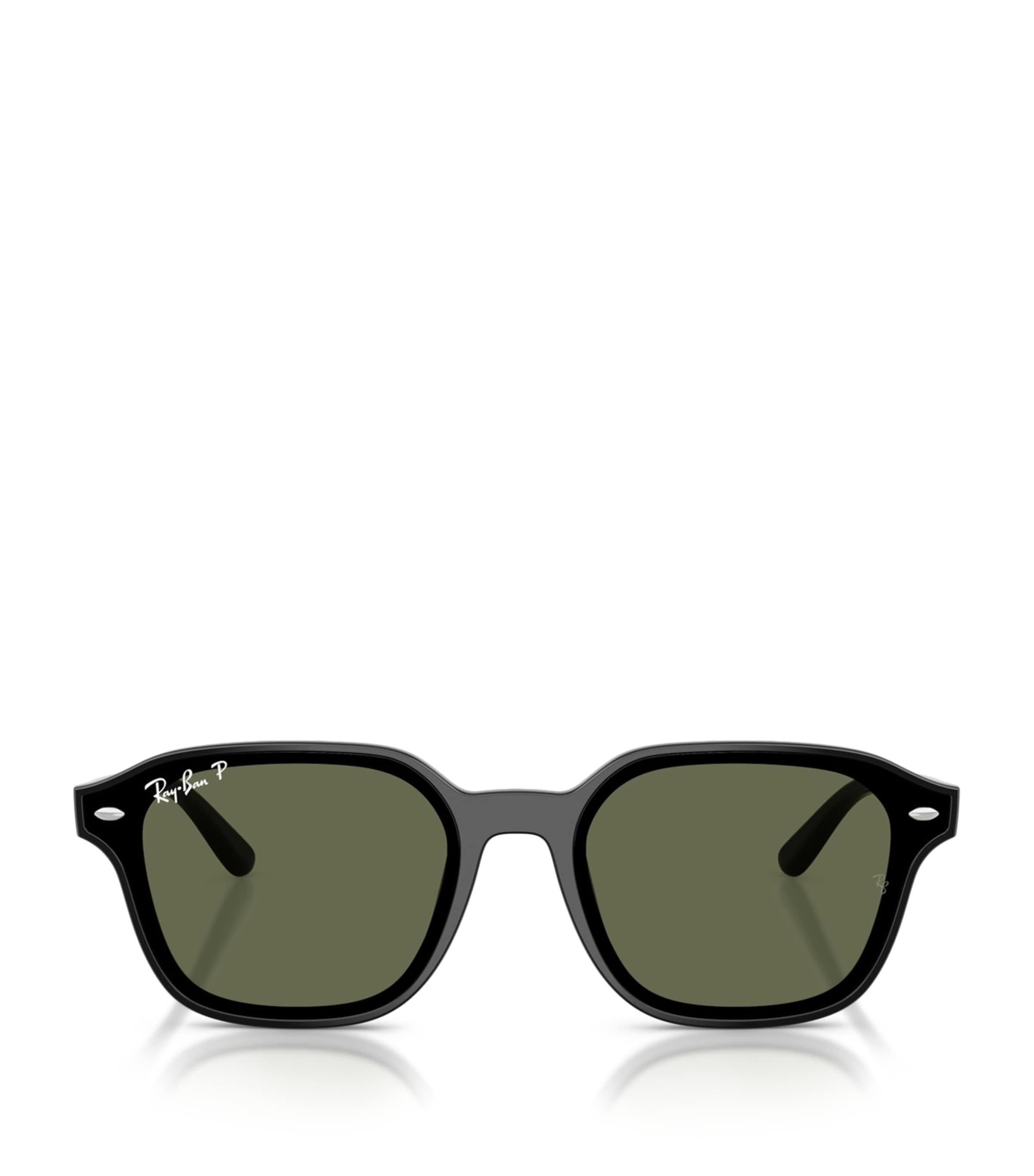 Ray Ban Womens Black Rb4458d Square-frame Nylon Sunglasses In Black