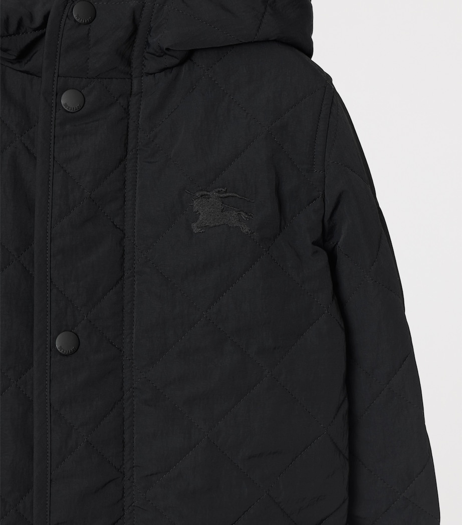 Quilted EKD Coat (3-12 Years) BLACK Image 3