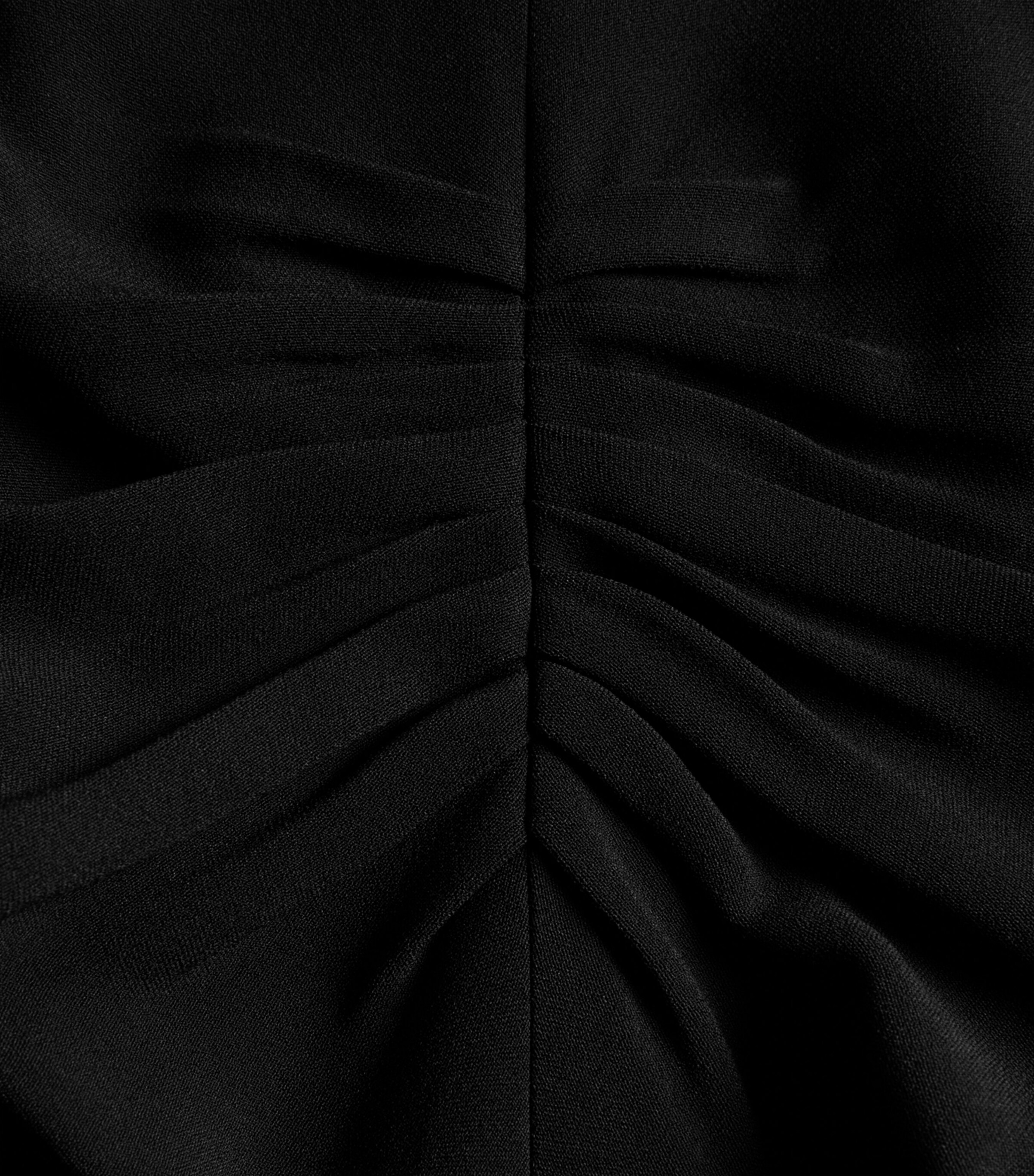 Victoria Beckham Womens Gathered Midi Dress Black Image 5