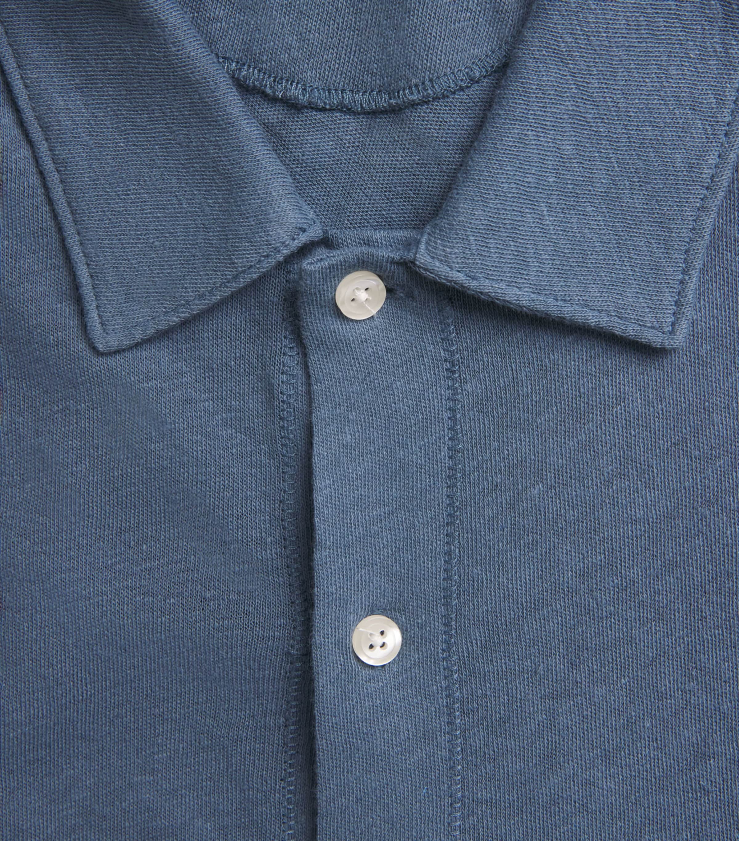 PAIGE Mens Linen-Cotton Sultan Short-Sleeve Shirt Lakeside Image 6