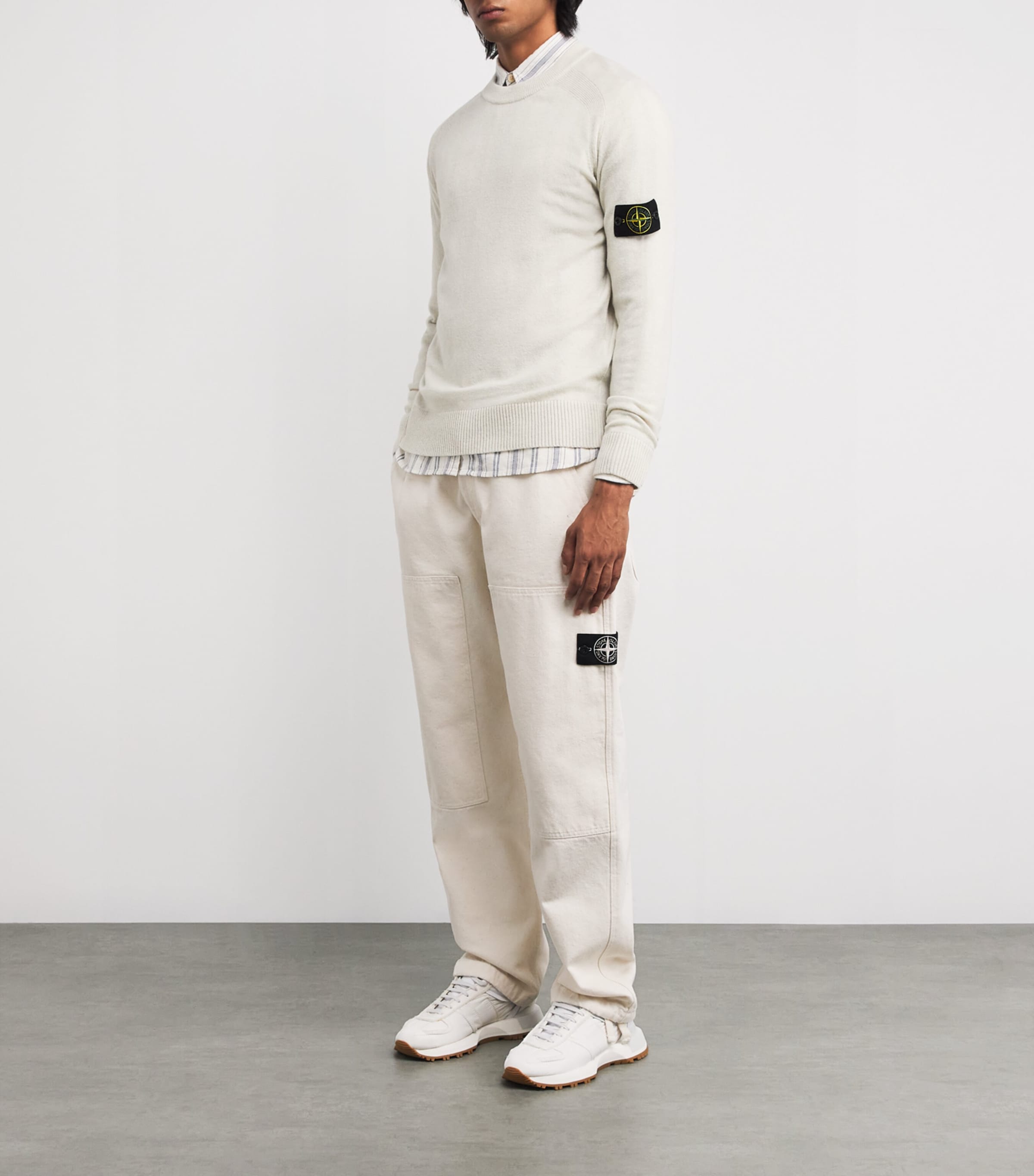 Virgin Wool Rib-Detail Sweater V0M93 Image 2