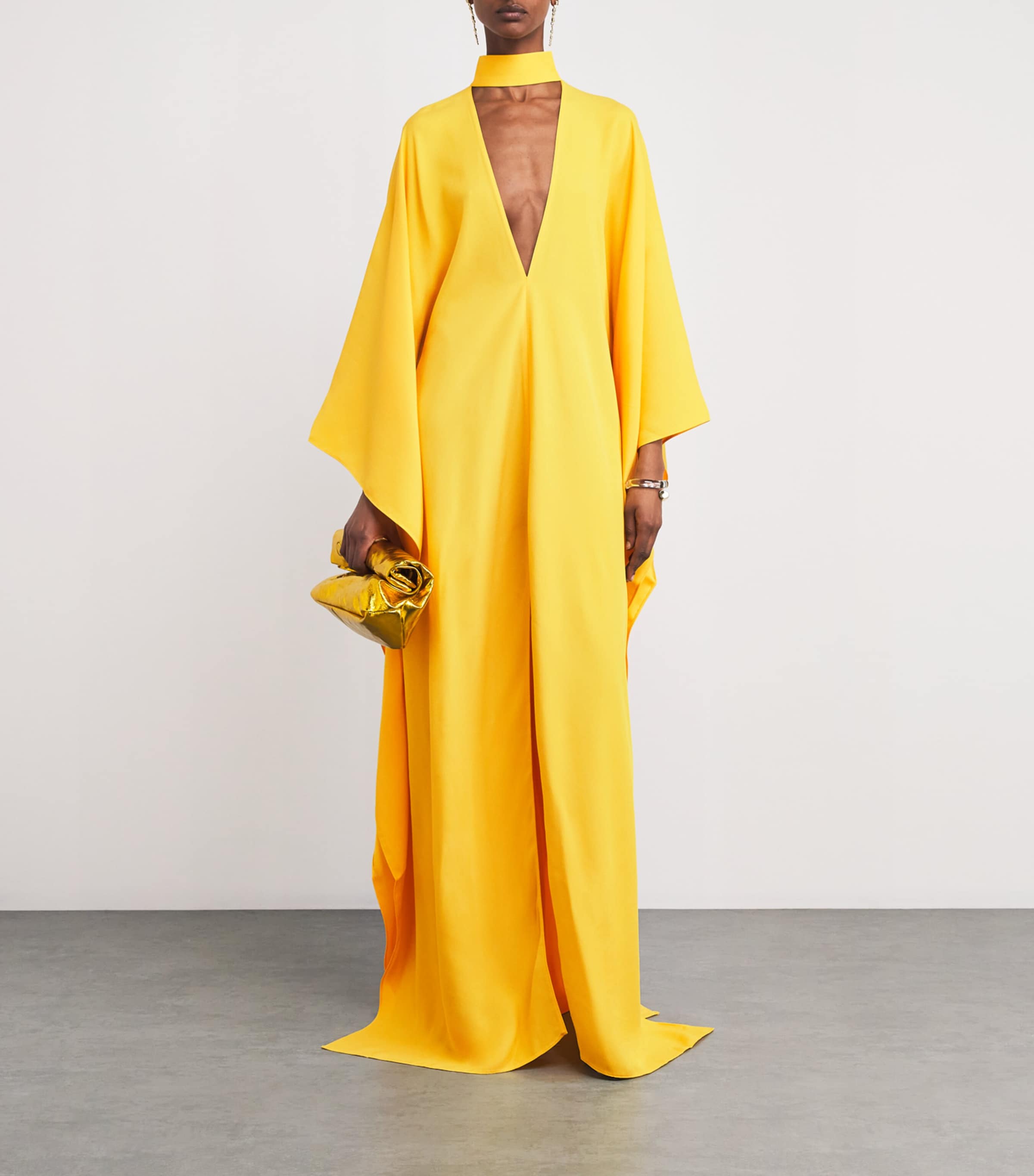 Taller Marmo Yellow Cady OOO Kaftan Maxi Dress | Harrods PA