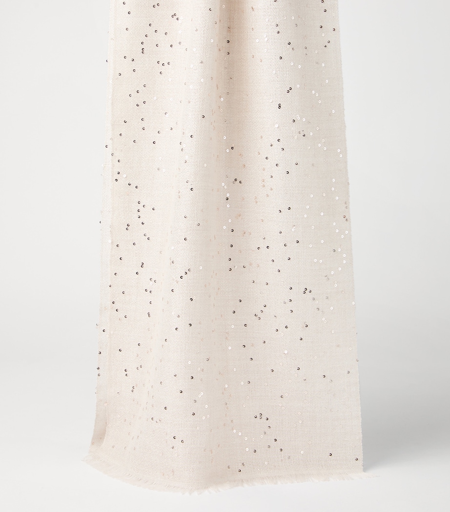Cashmere-Silk Embellished Scarf C9276 Image 2