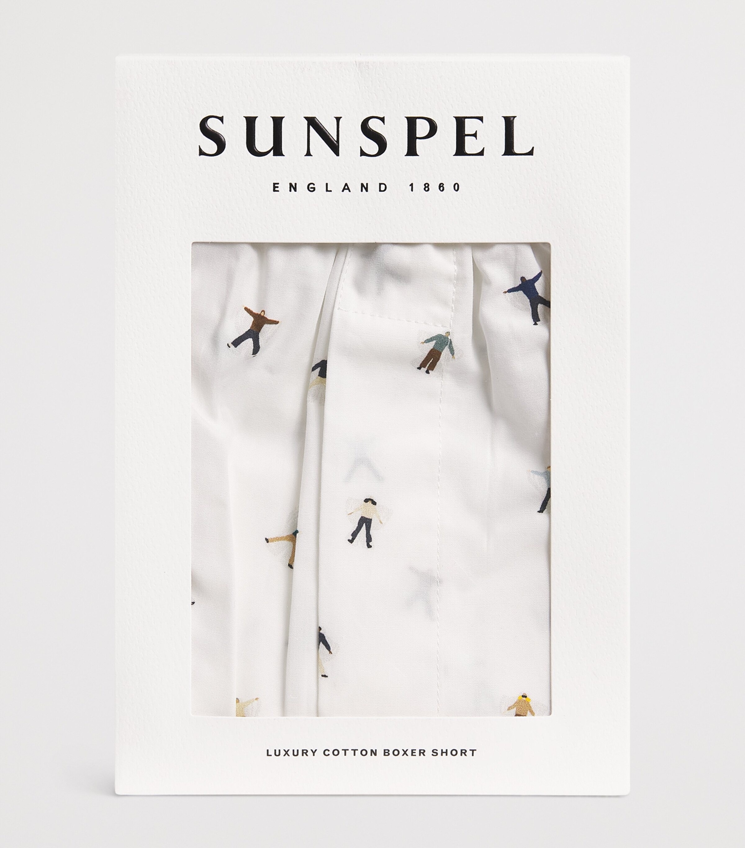 Cotton Printed Boxer Shorts SNOW ANGEL PRINT Image 4