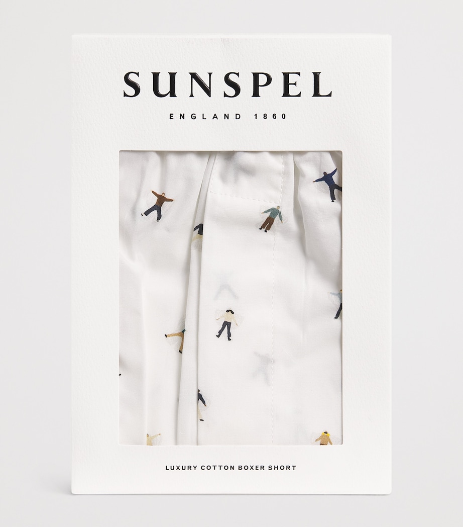 Cotton Printed Boxer Shorts SNOW ANGEL PRINT Image 4