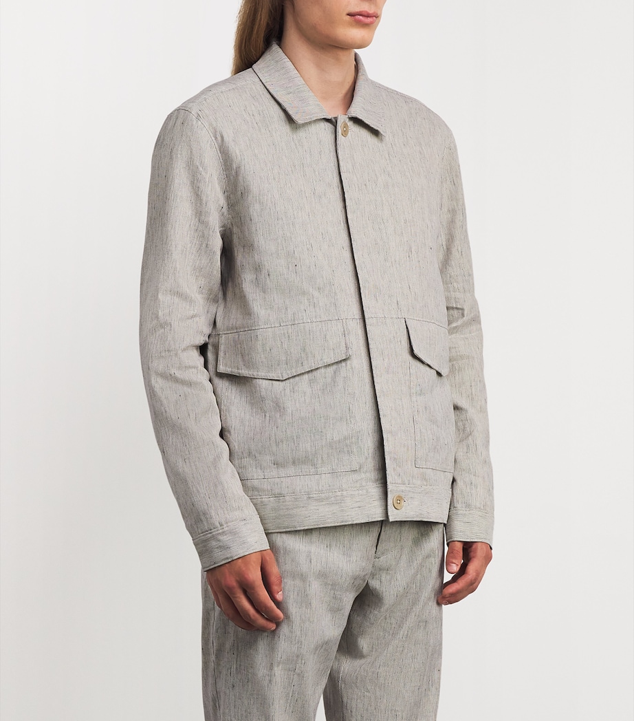 Cotton-Linen Jerico Jacket STUCCO MELANGE Image 3