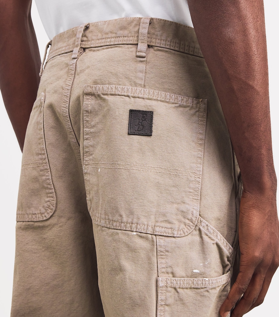 Enfants Riches Déprimés Mens Paint Carpenter Trousers Grey / Ivory Paint Image 6