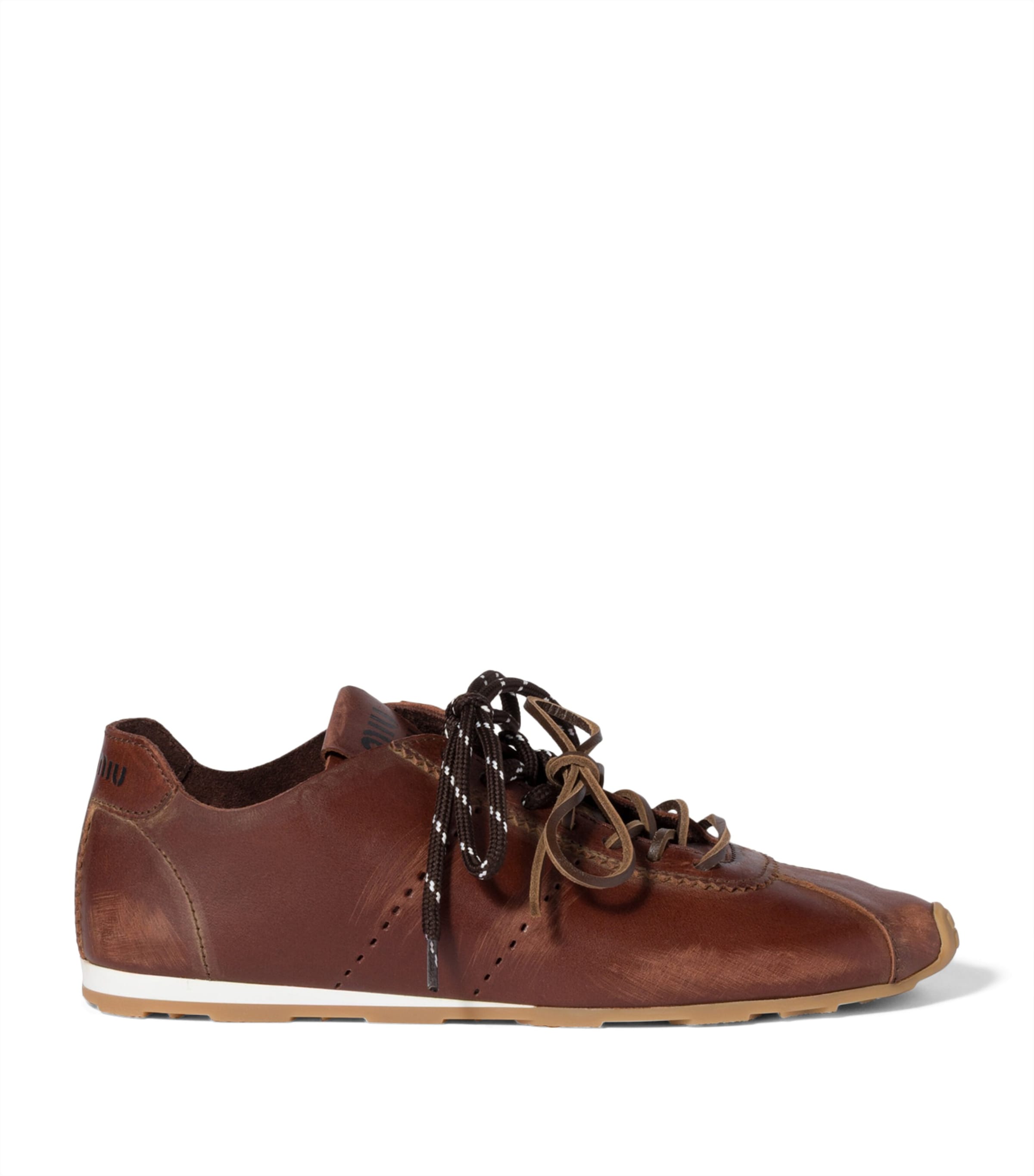 Miu Miu Leather Plume Sneakers Image 1