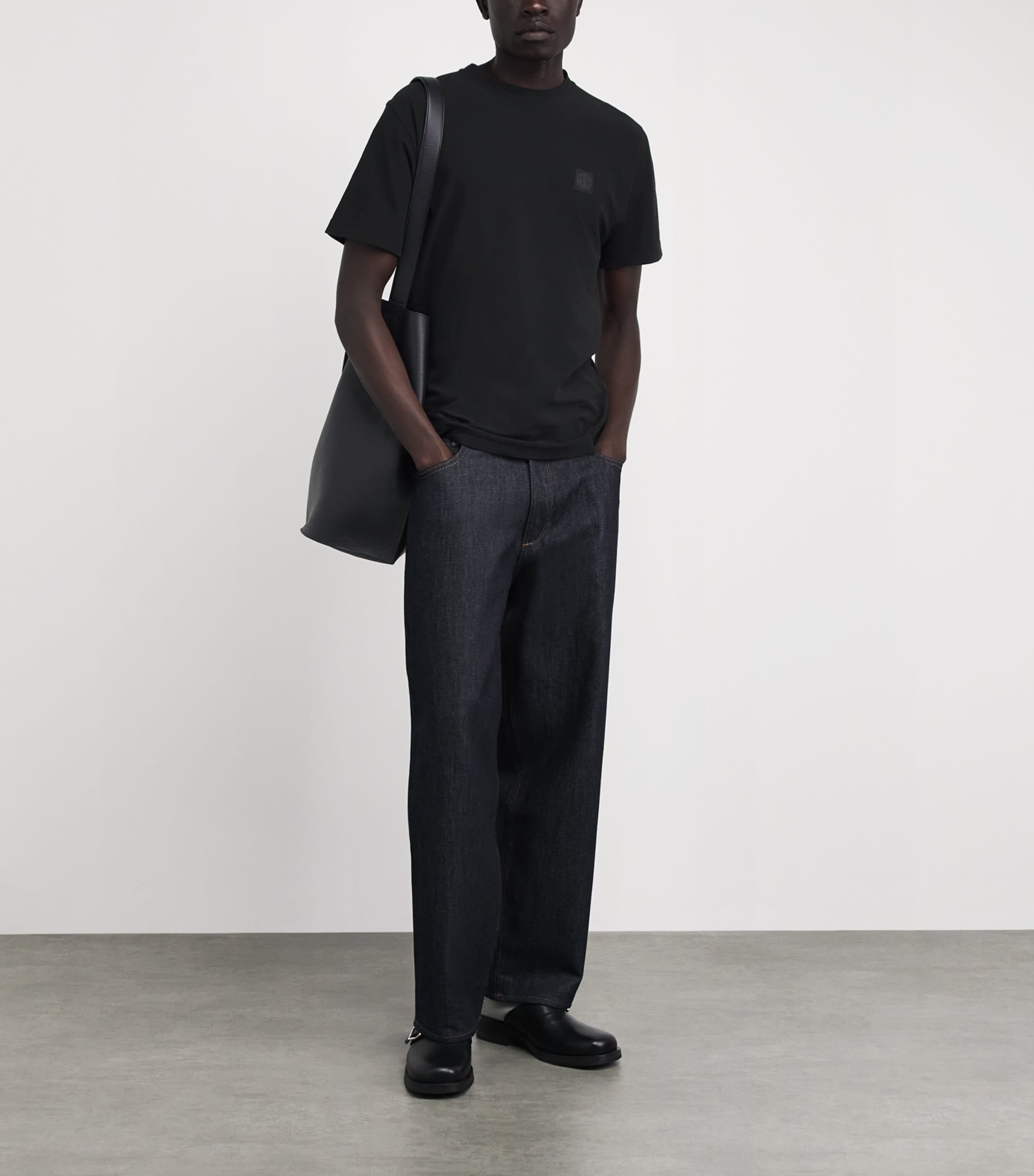 Stone Island Mens Organic Cotton Ghost T-Shirt Image 2