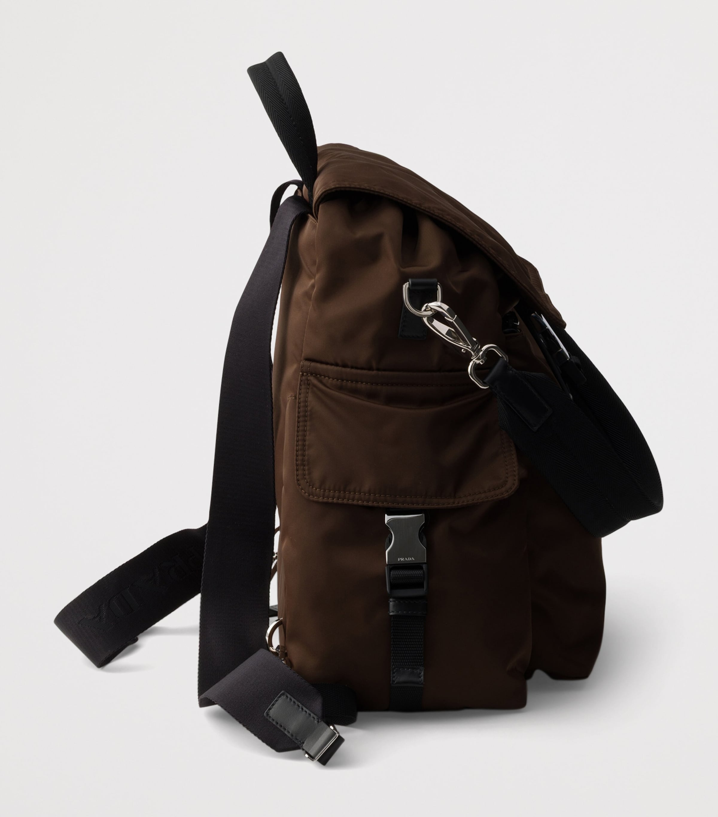 Re-Nylon and Leather Explore Backpack F0038 Image 6