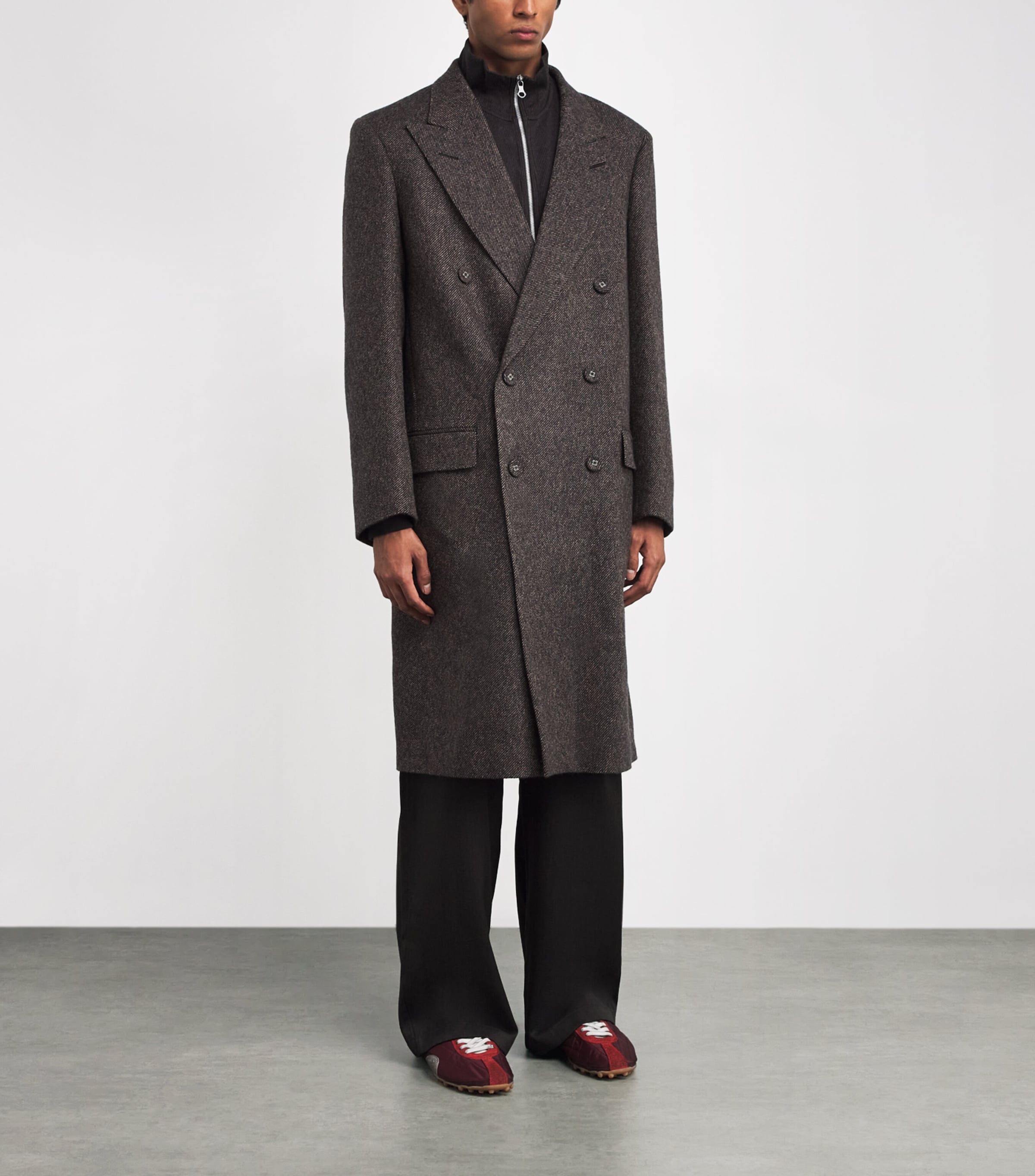 Wool Mayfair Coat GREY MELANGE Image 3