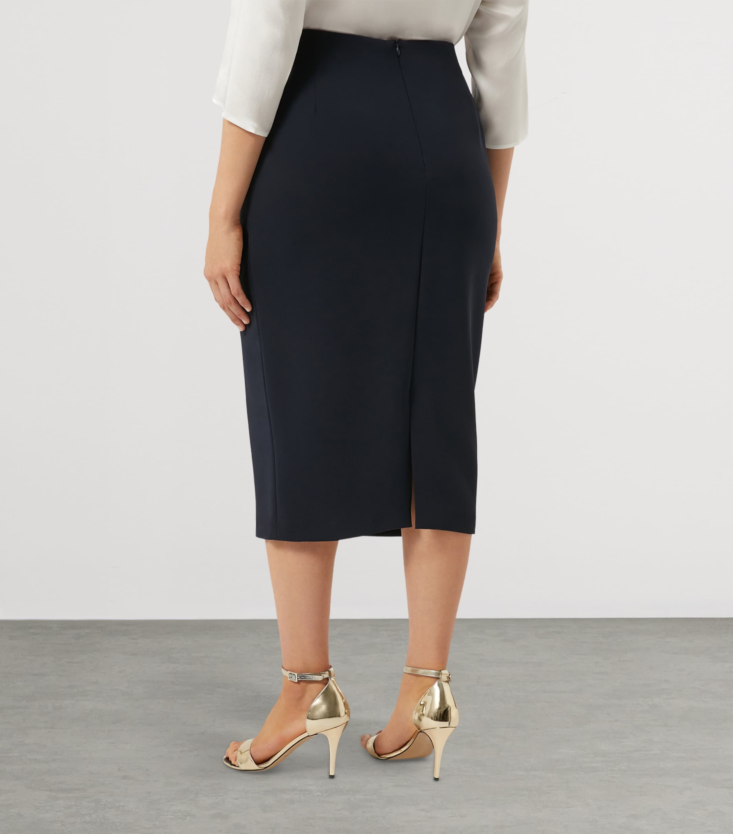 Cady Colonna Midi Pencil Skirt MIDNIGHTBLUE Image 3