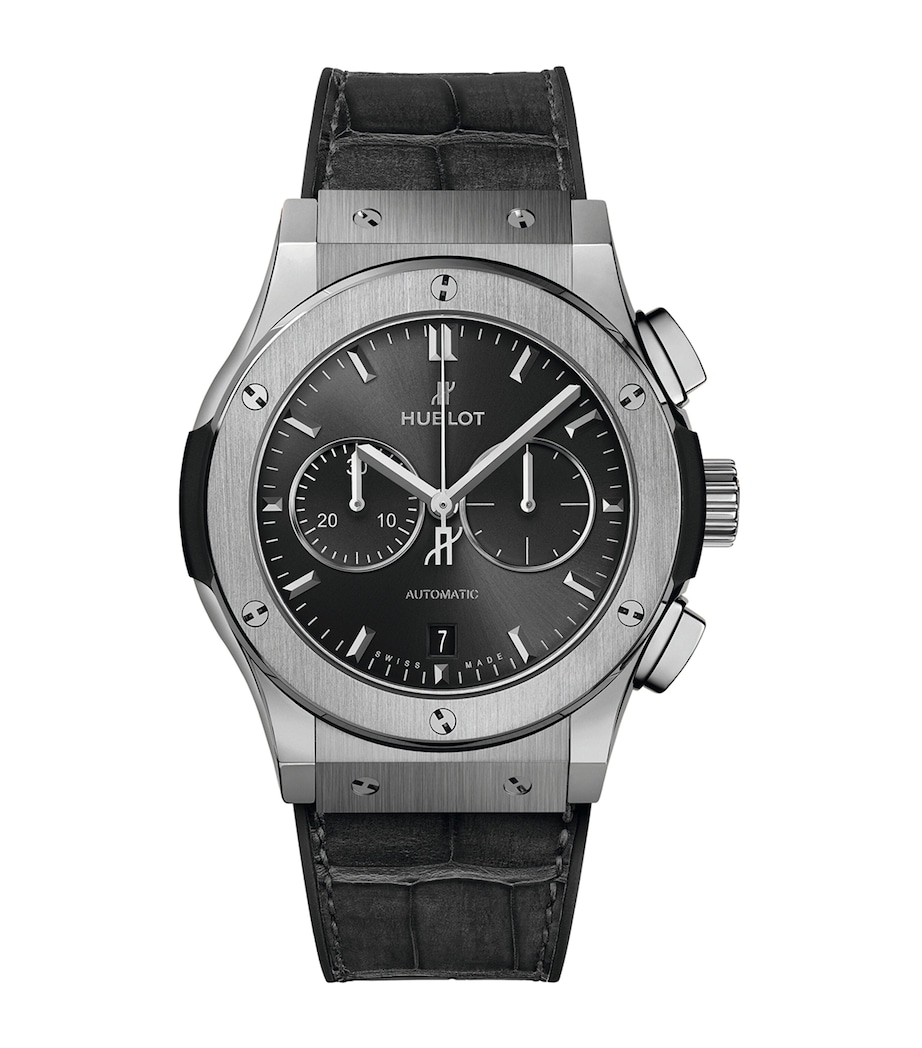 Titanium Classic Fusion Chronograph Watch 42mm BLACK Image 1