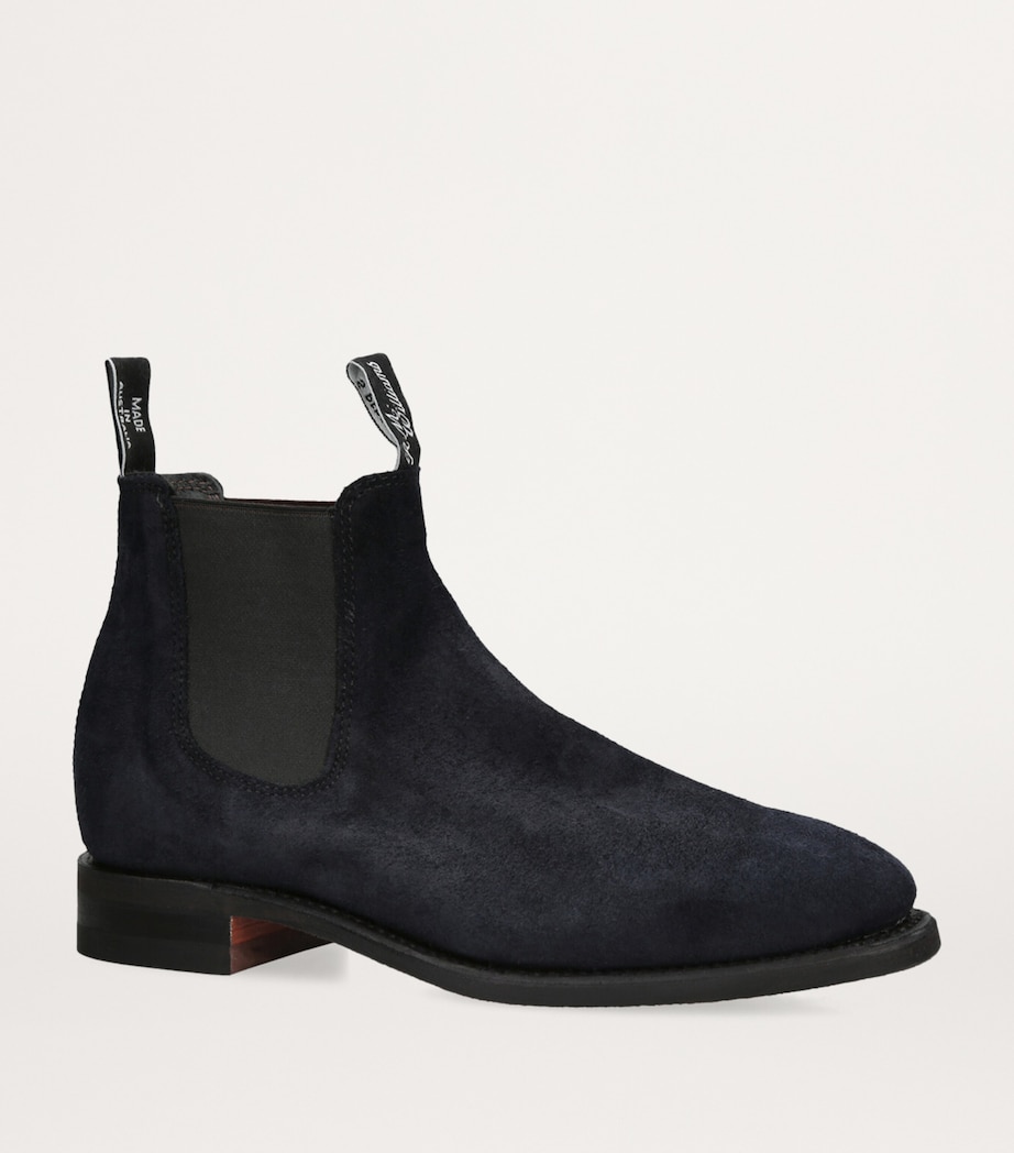 Suede Ankle Boots NAVY Image 3