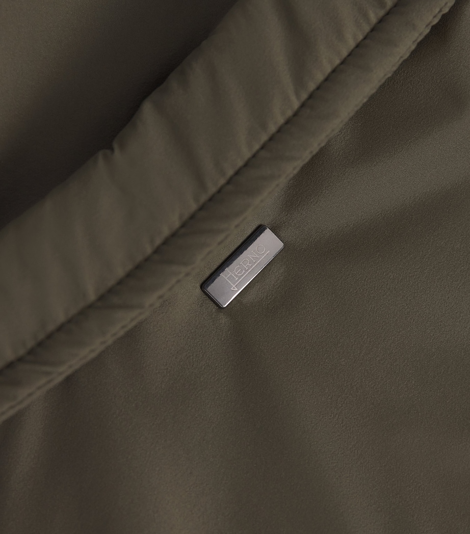 Water-Resistant Ecoage Bomber Jacket 7720 VERDE/ BEIGE Image 5